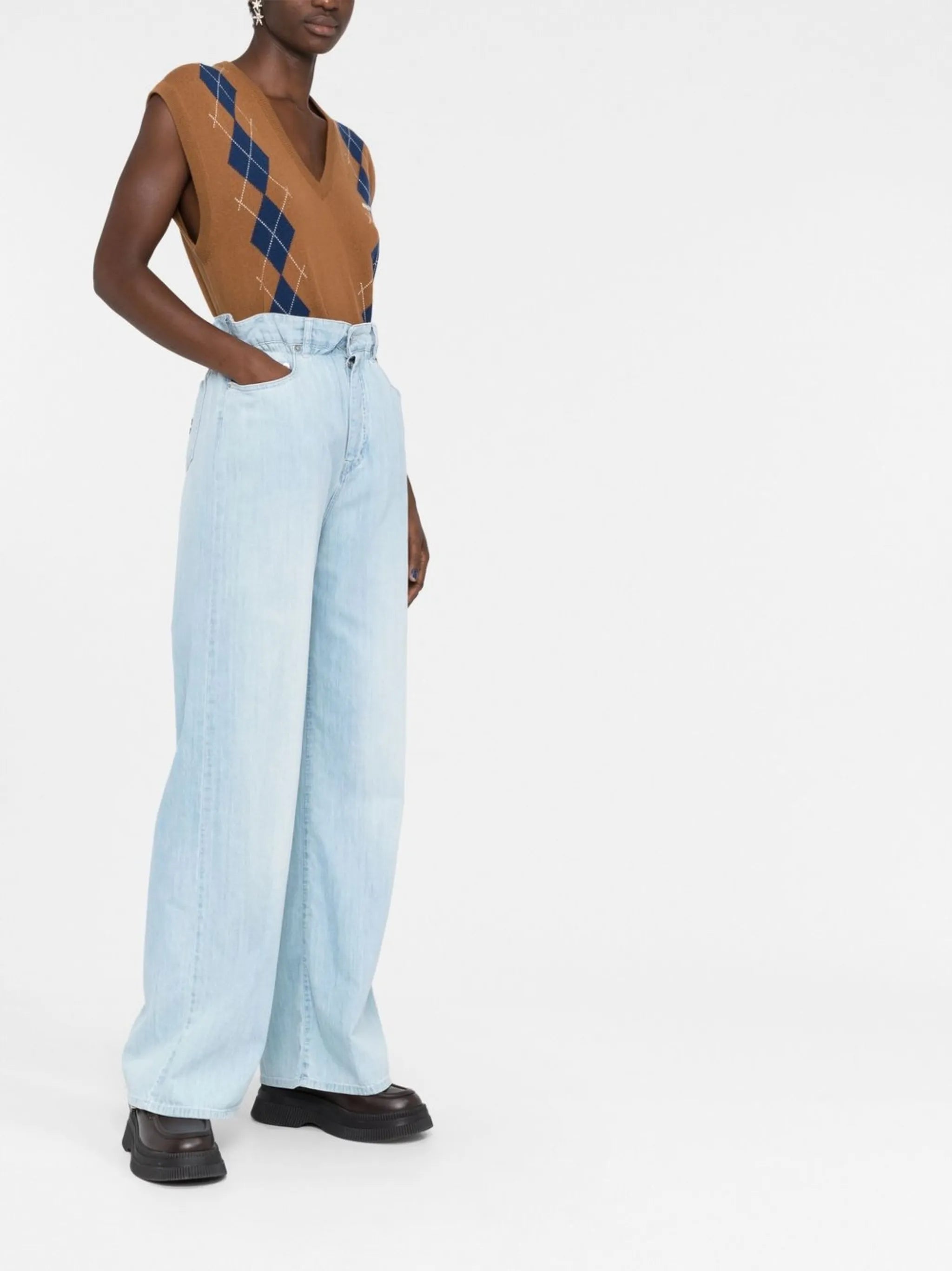 paperbag-waist jeans
