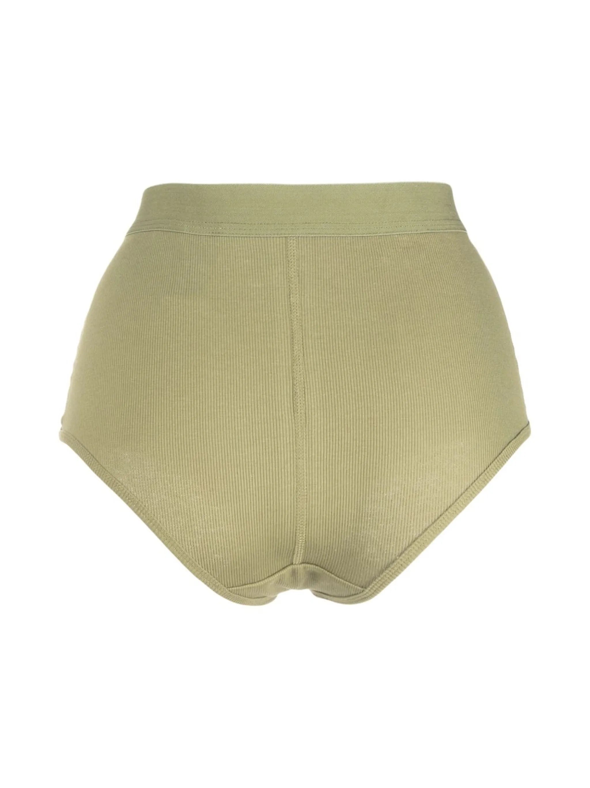 ribbed organic cotton briefs