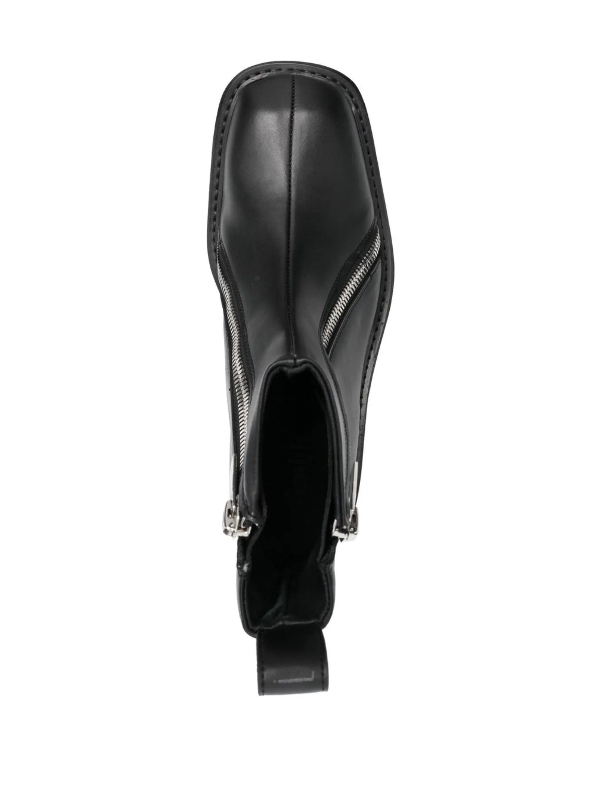 double-zip ankle boots