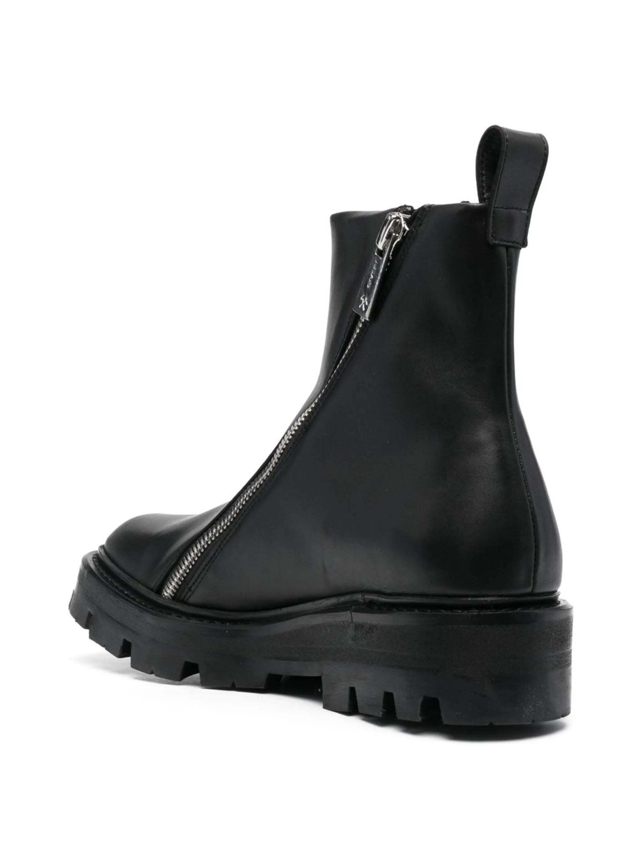double-zip ankle boots