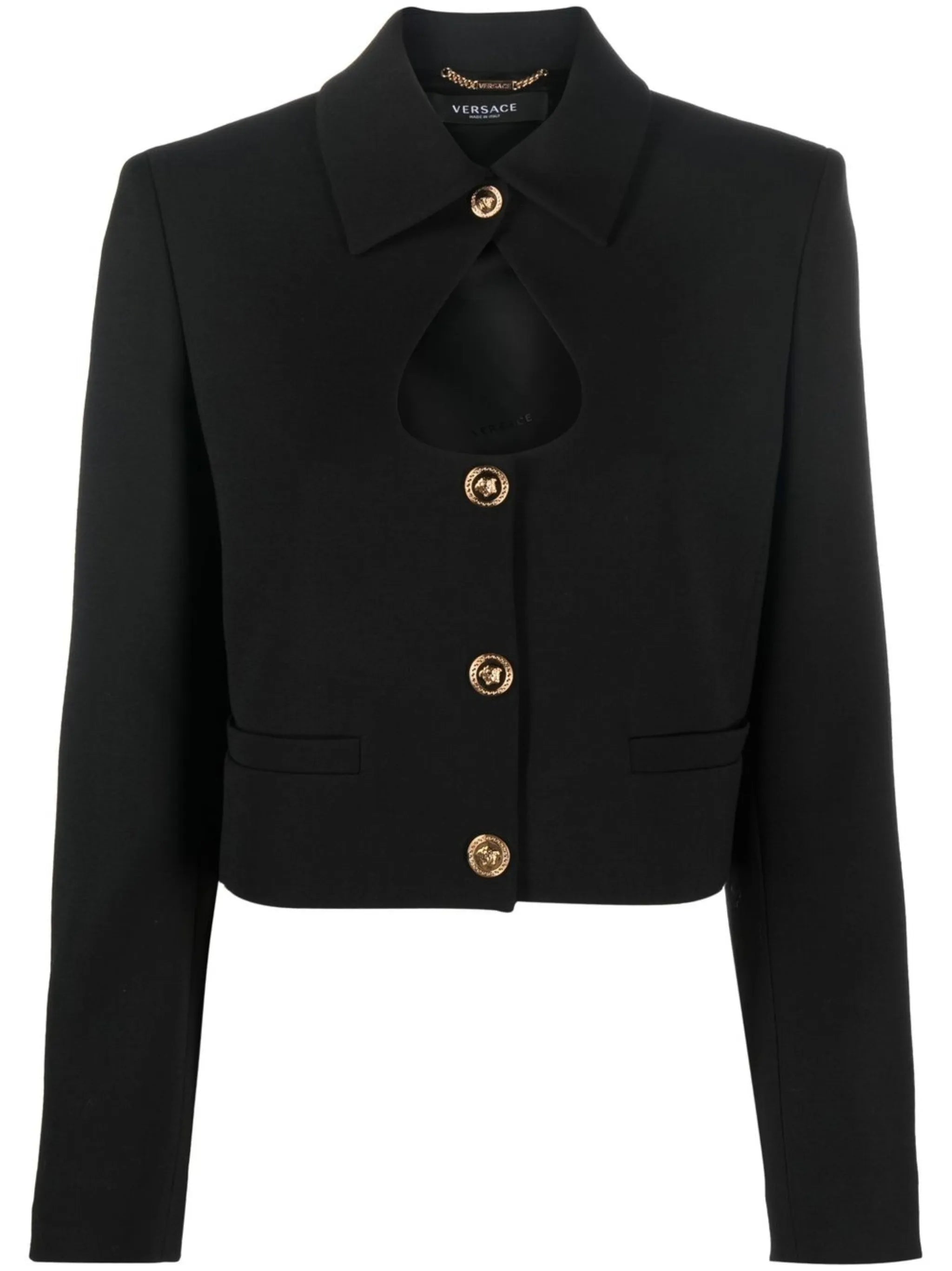 cut-out cropped jacket