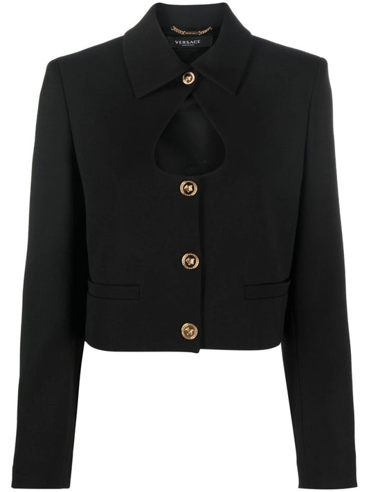 cut-out cropped jacket