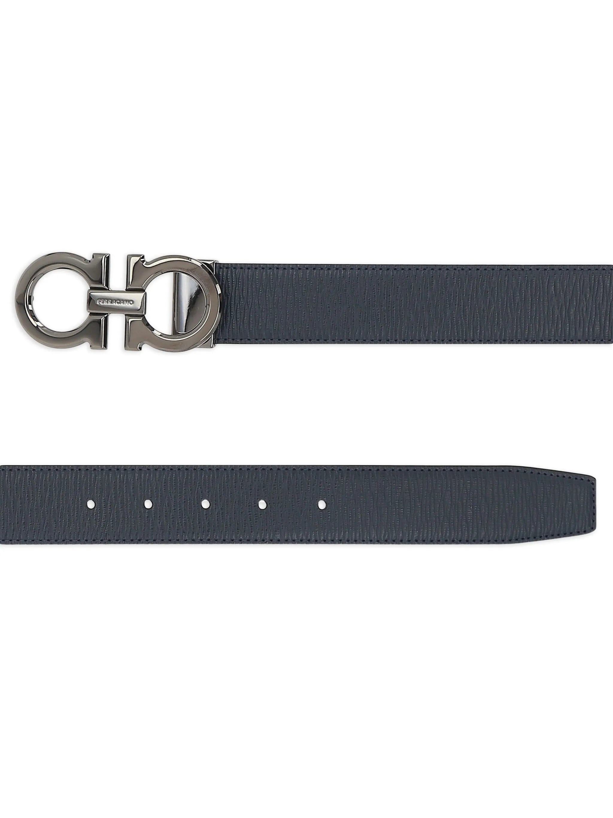 Gancini reversible buckle belt