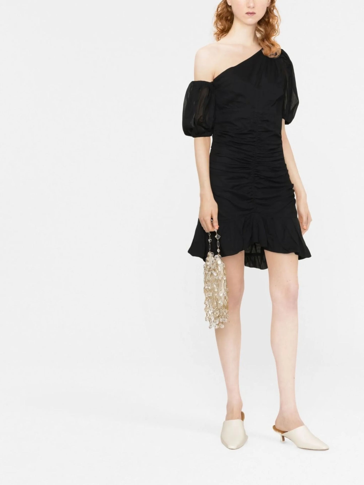 Lecia asymmetric mini dress