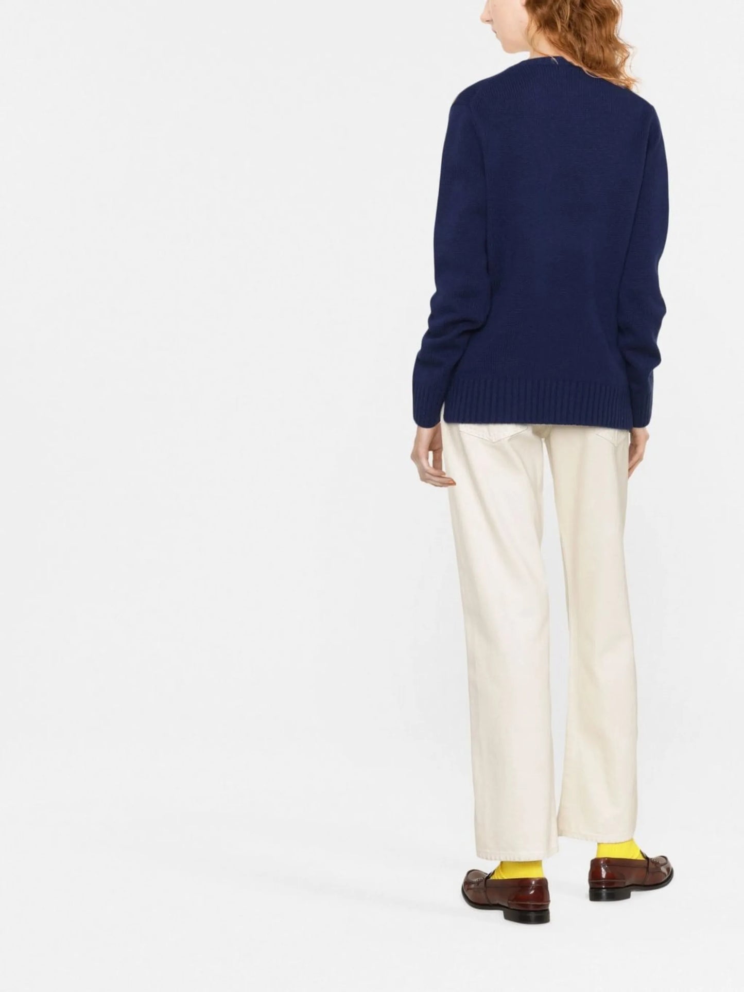 Polo Bear intarsia-knit jumper