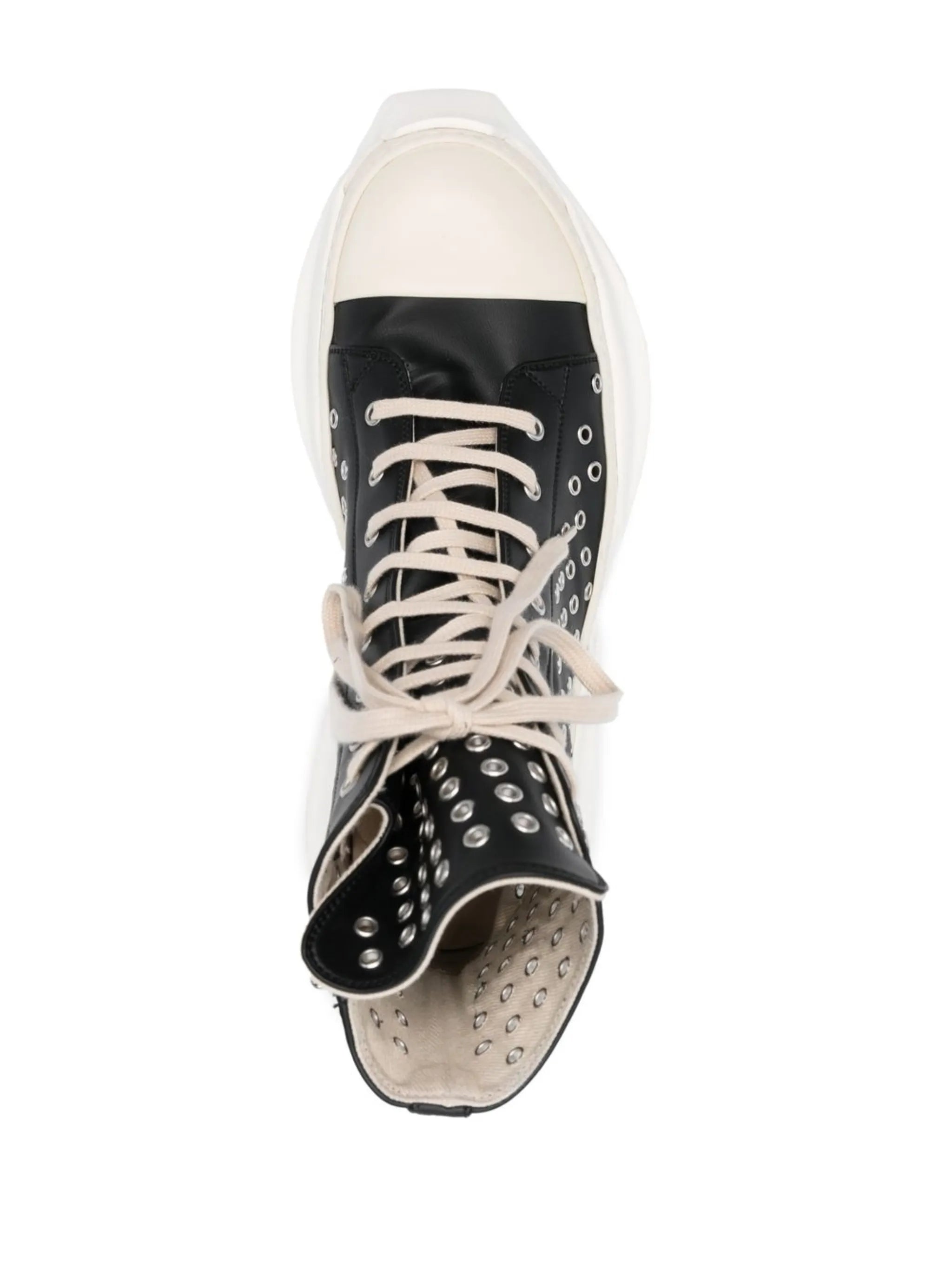 Abstract high-top sneakers