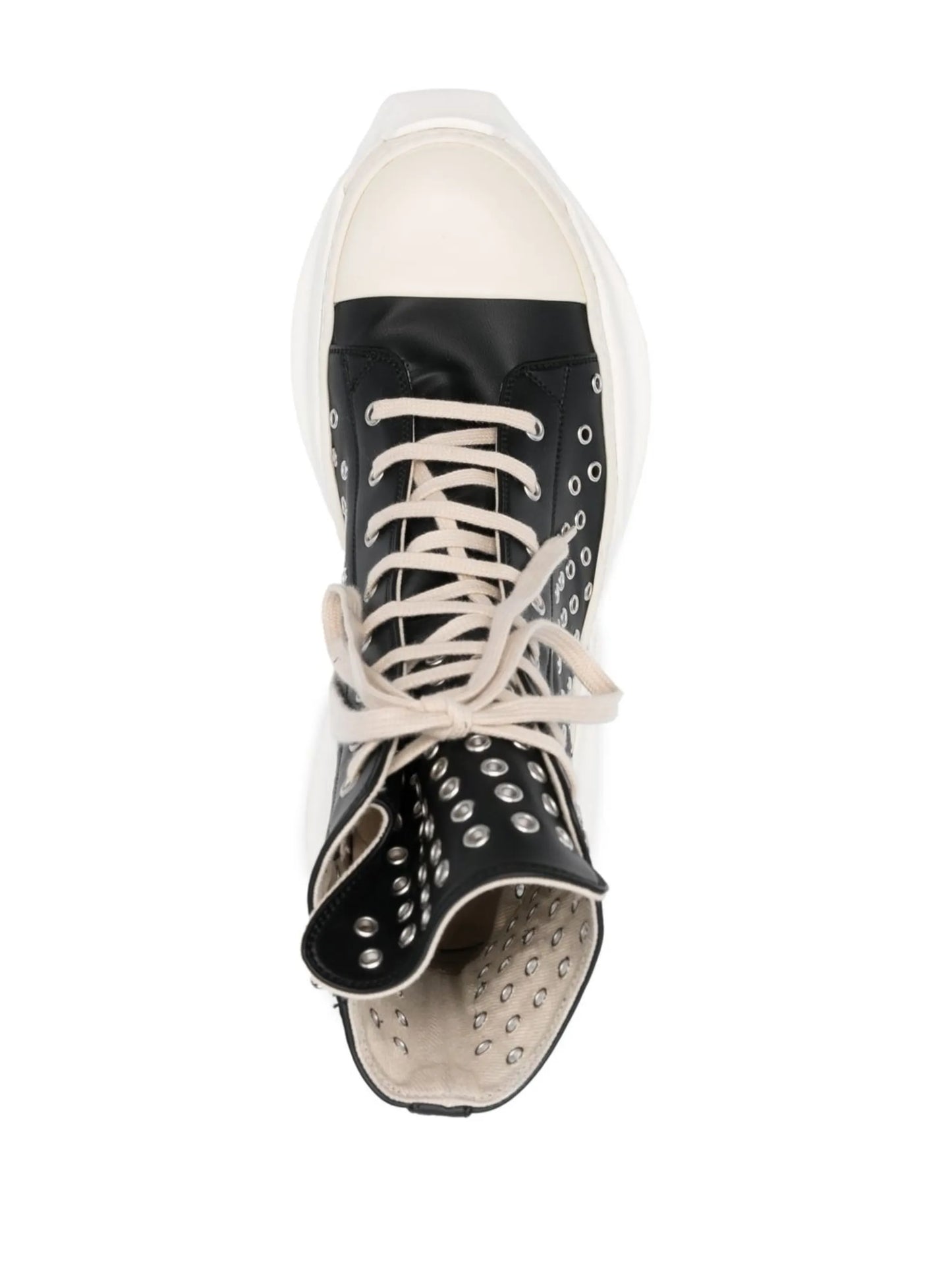 Abstract high-top sneakers