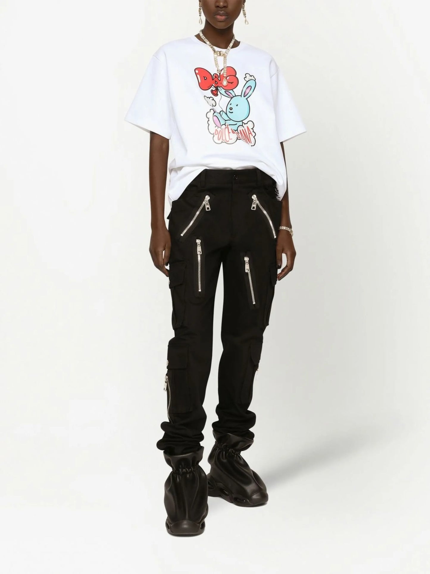 graphic-print short-sleeved T-shirt