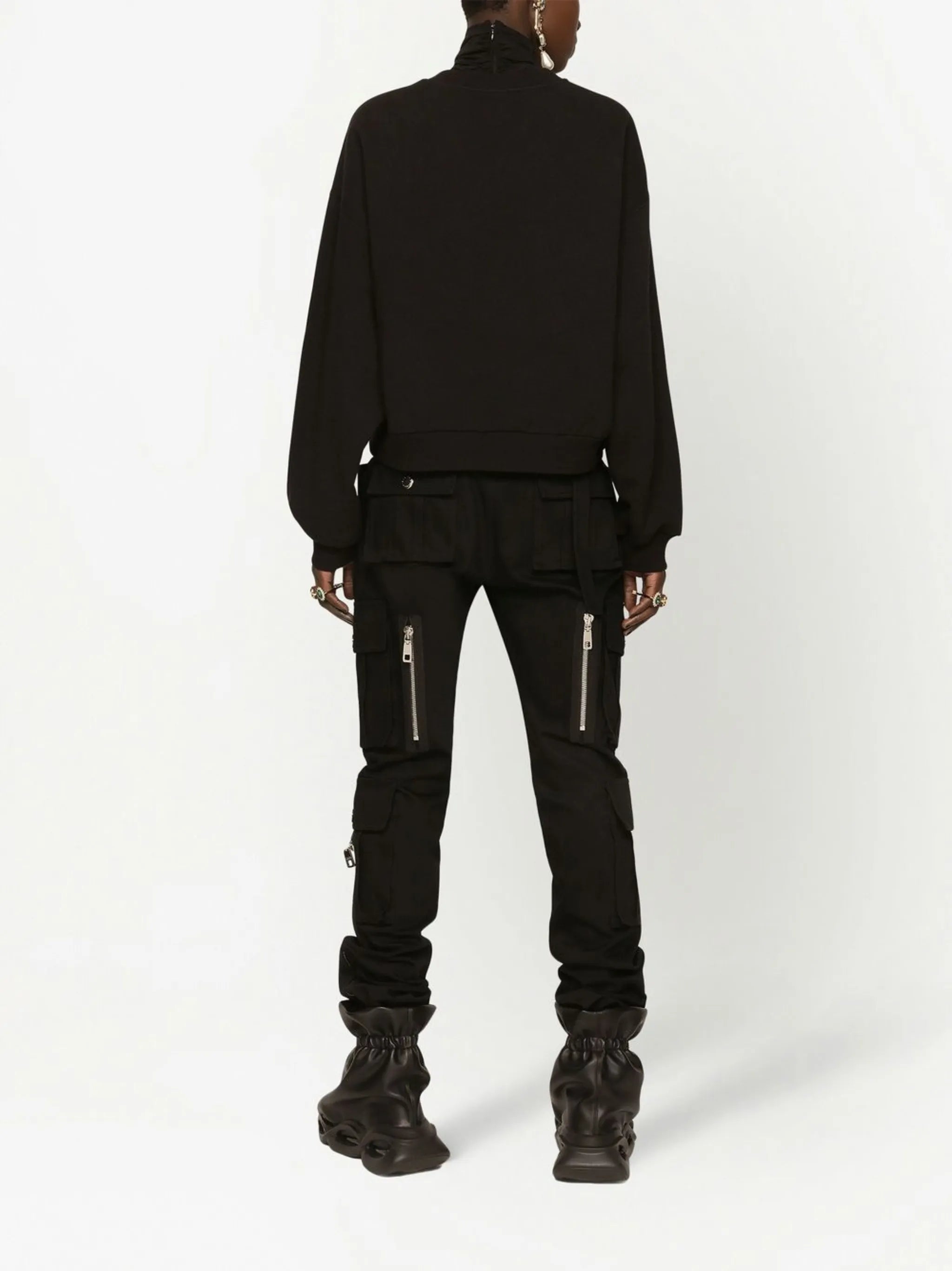 graphic-print cotton-blend sweatshirt
