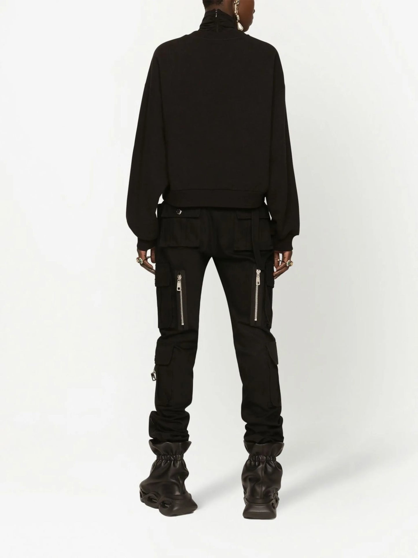 graphic-print cotton-blend sweatshirt
