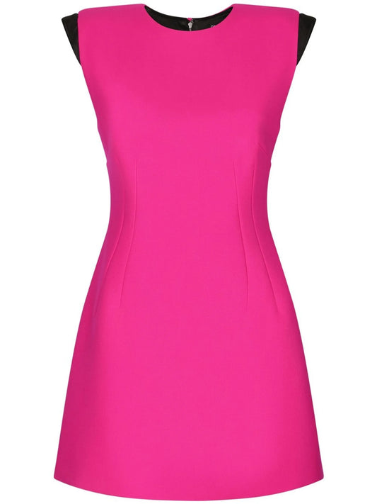 sleeveless wool minidress