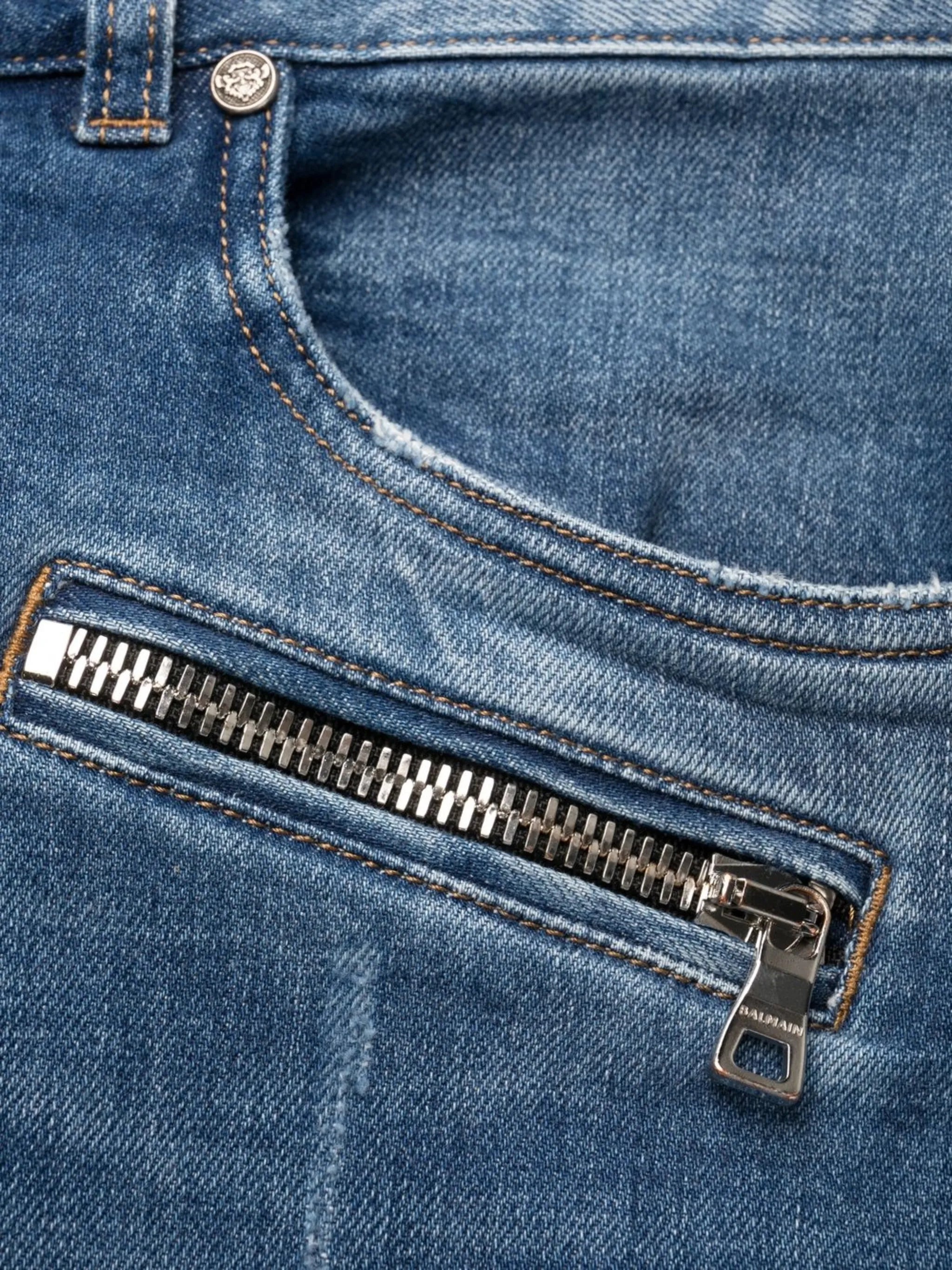 ribbed-detail skinny jeans
