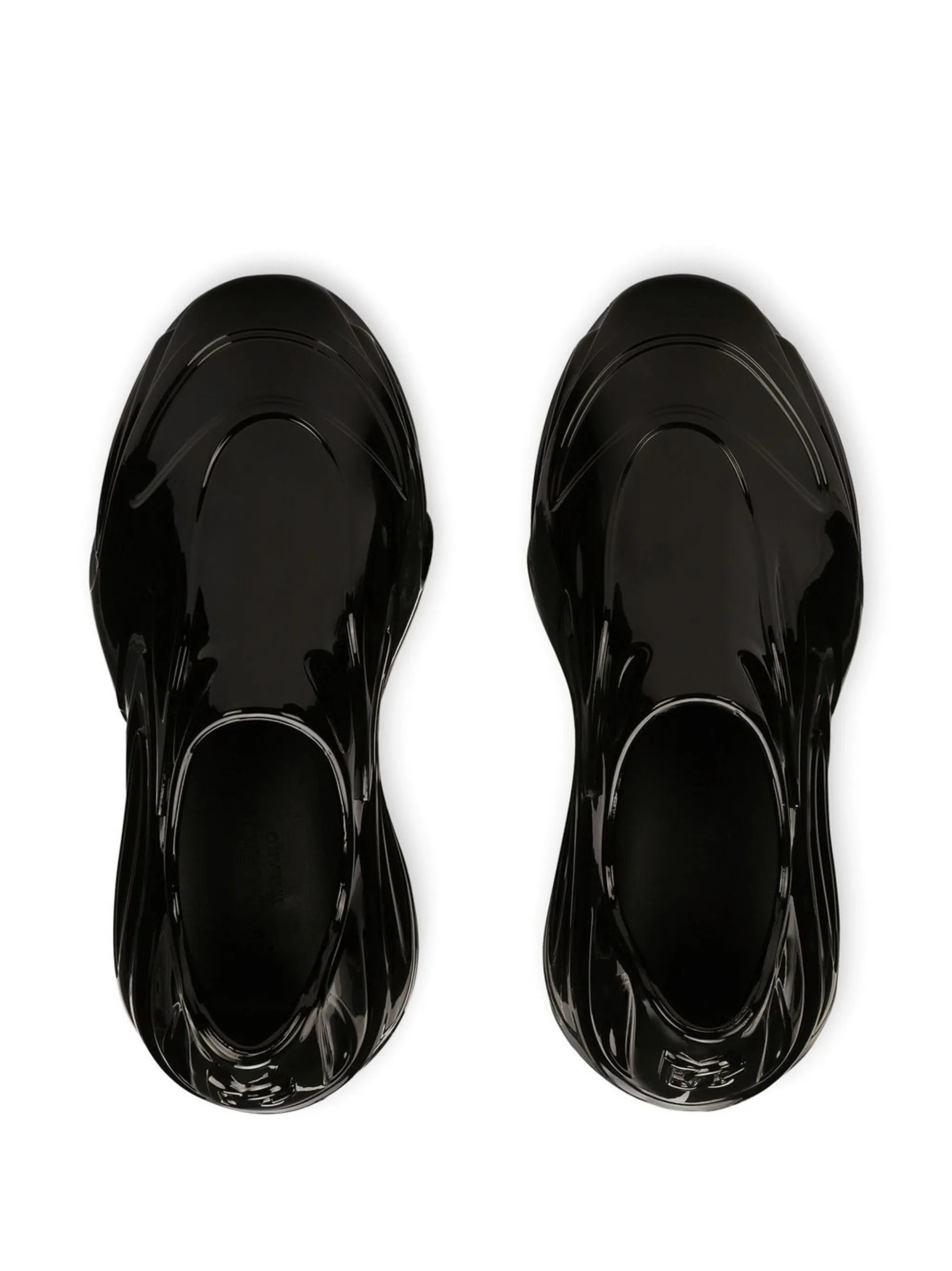 Toy lacquered sneakers