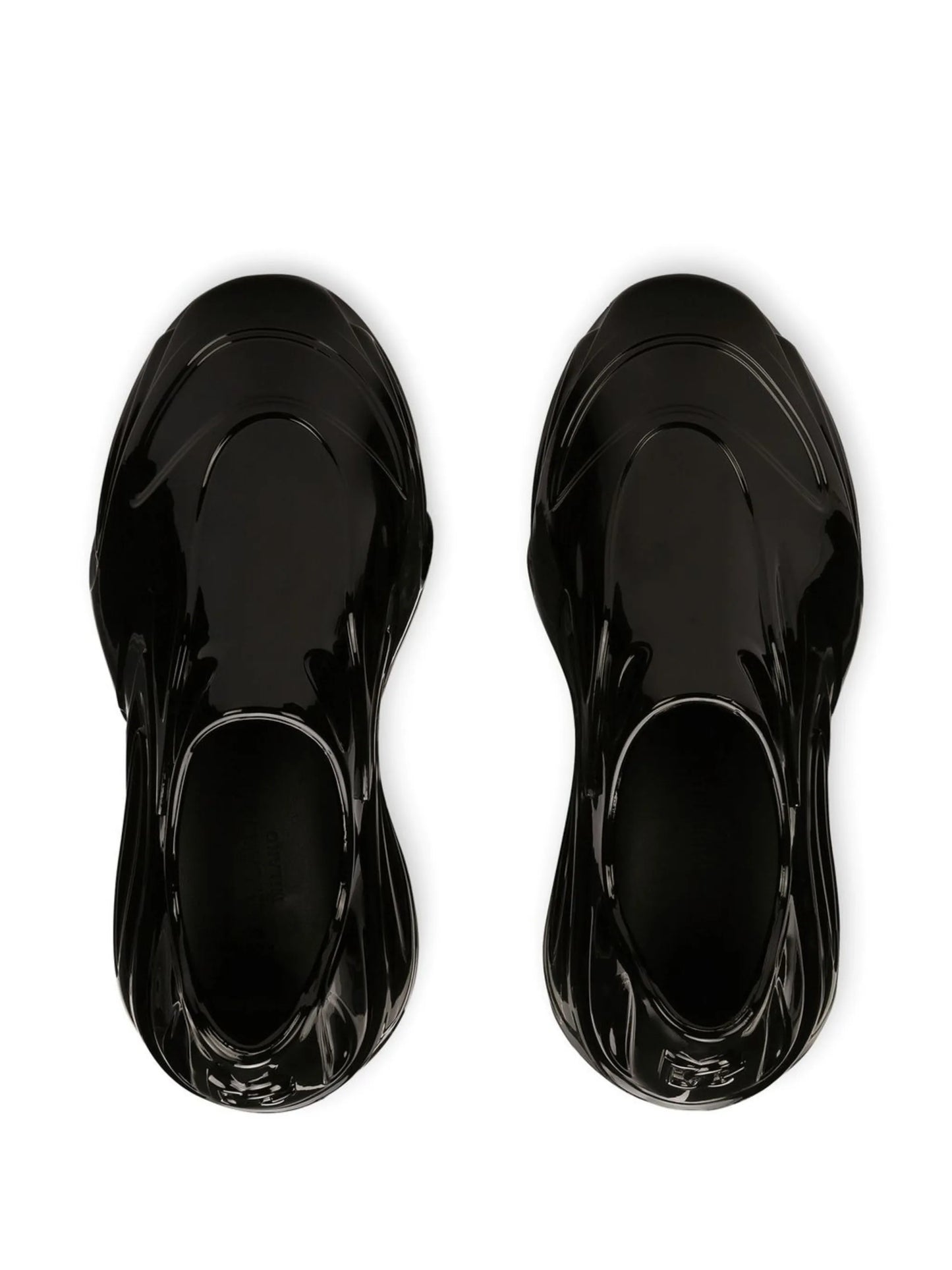 Toy lacquered sneakers