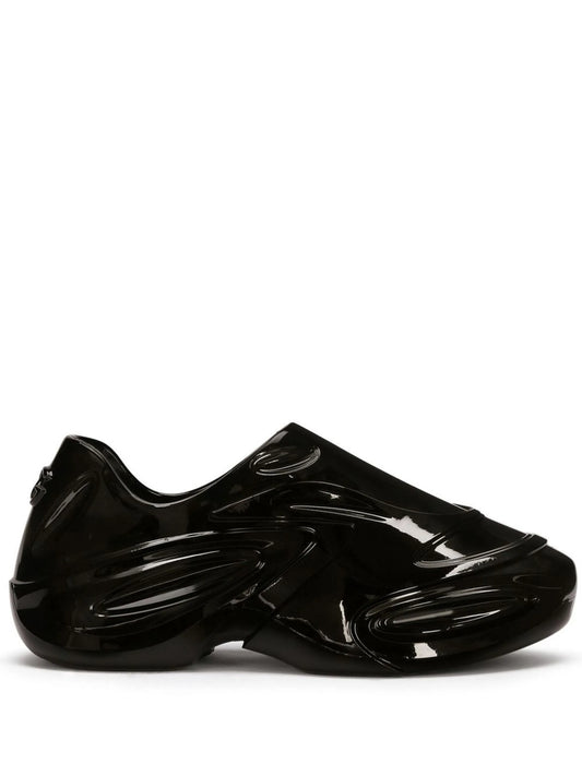 Toy lacquered sneakers