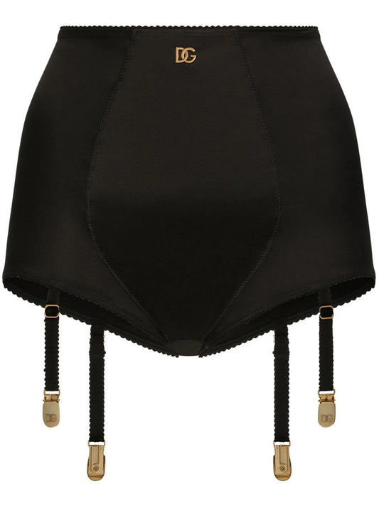 DG-logo high-waisted satin briefs
