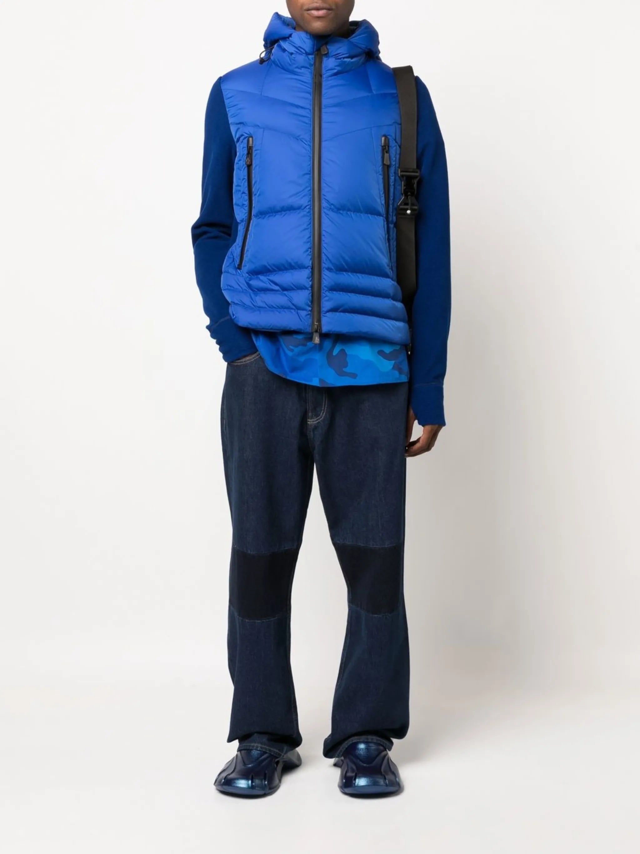 logo-patch padded down jacket