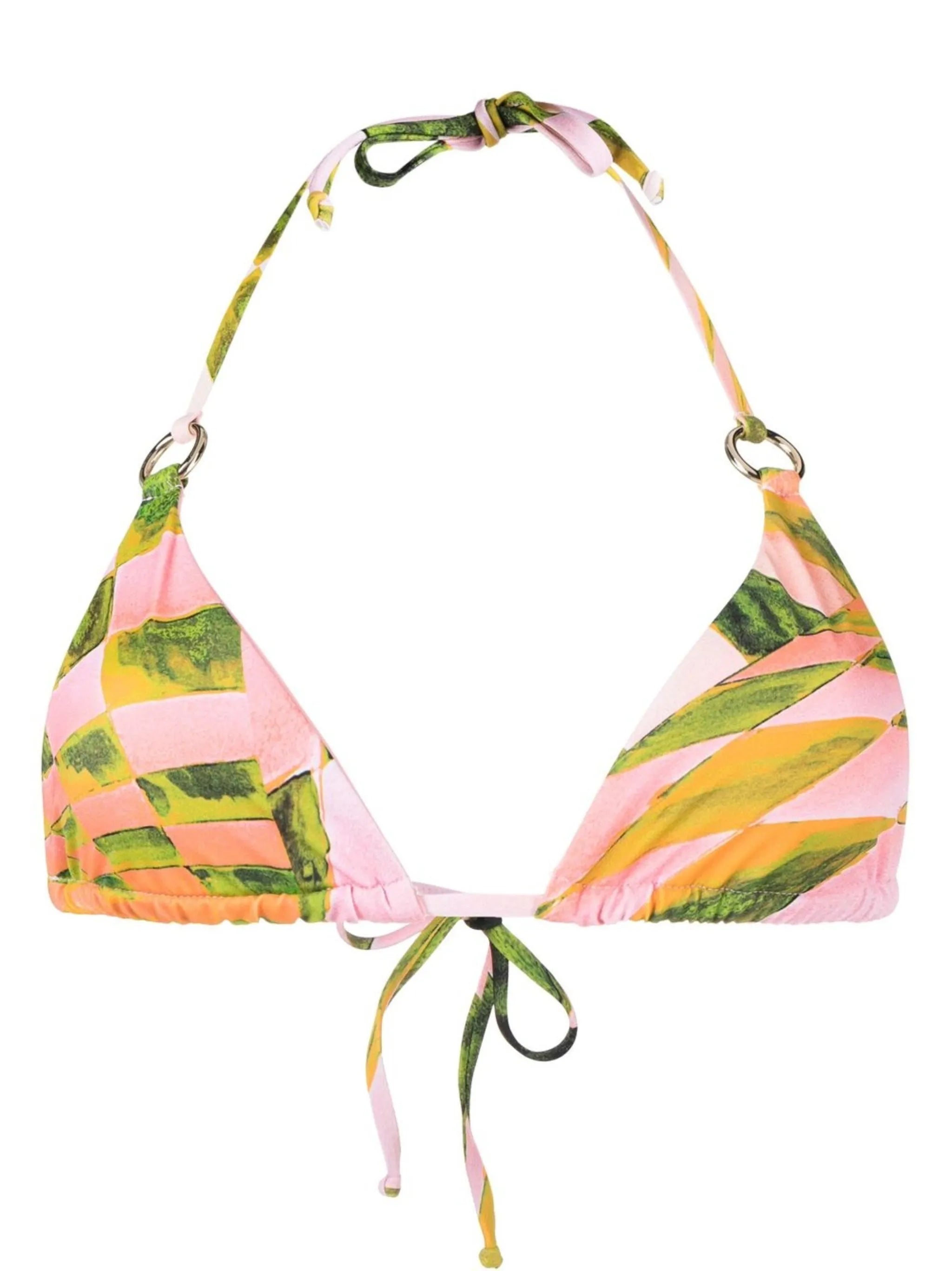 abstract-pattern bikini top