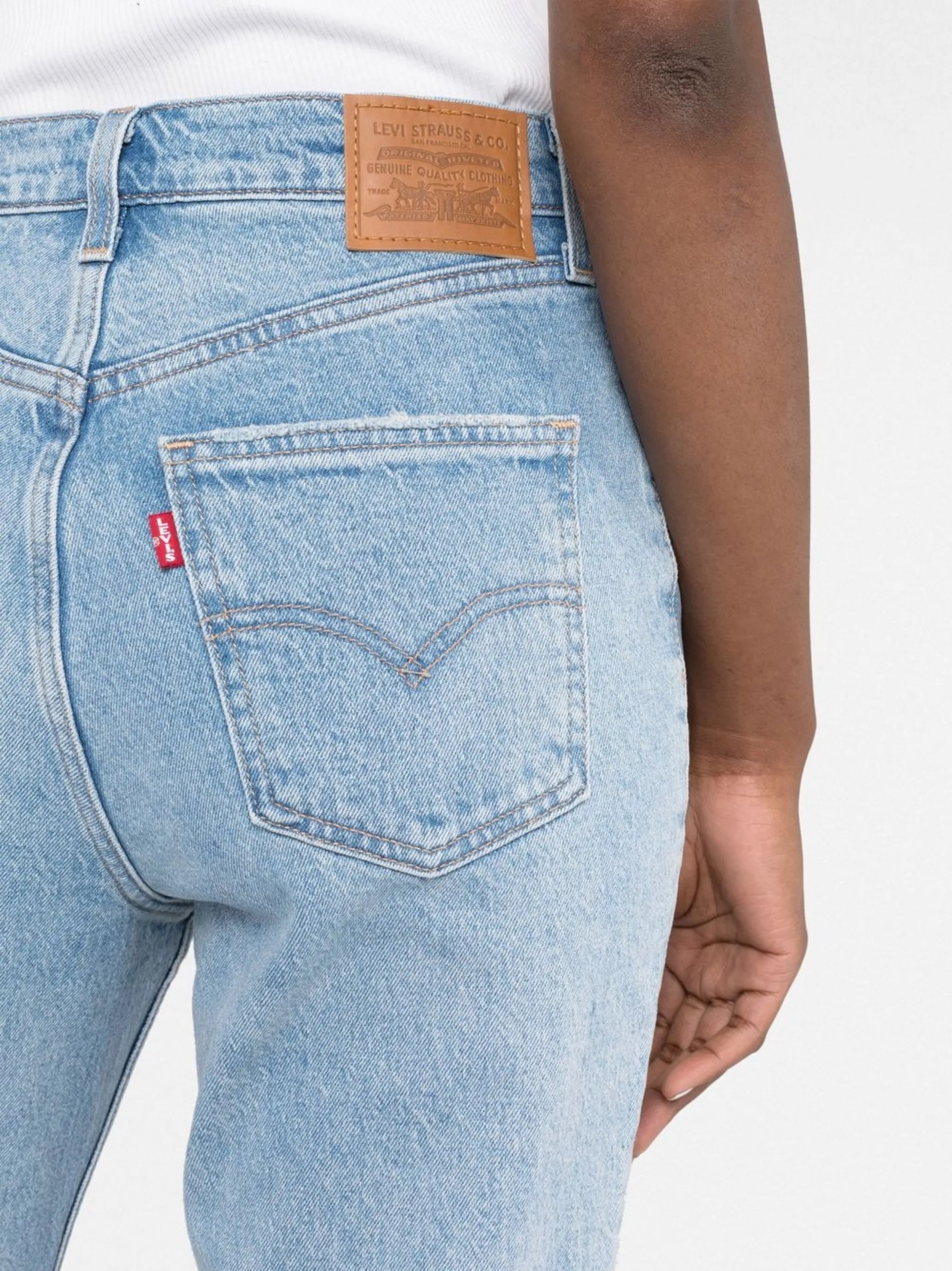 70's high-waisted flared jeans