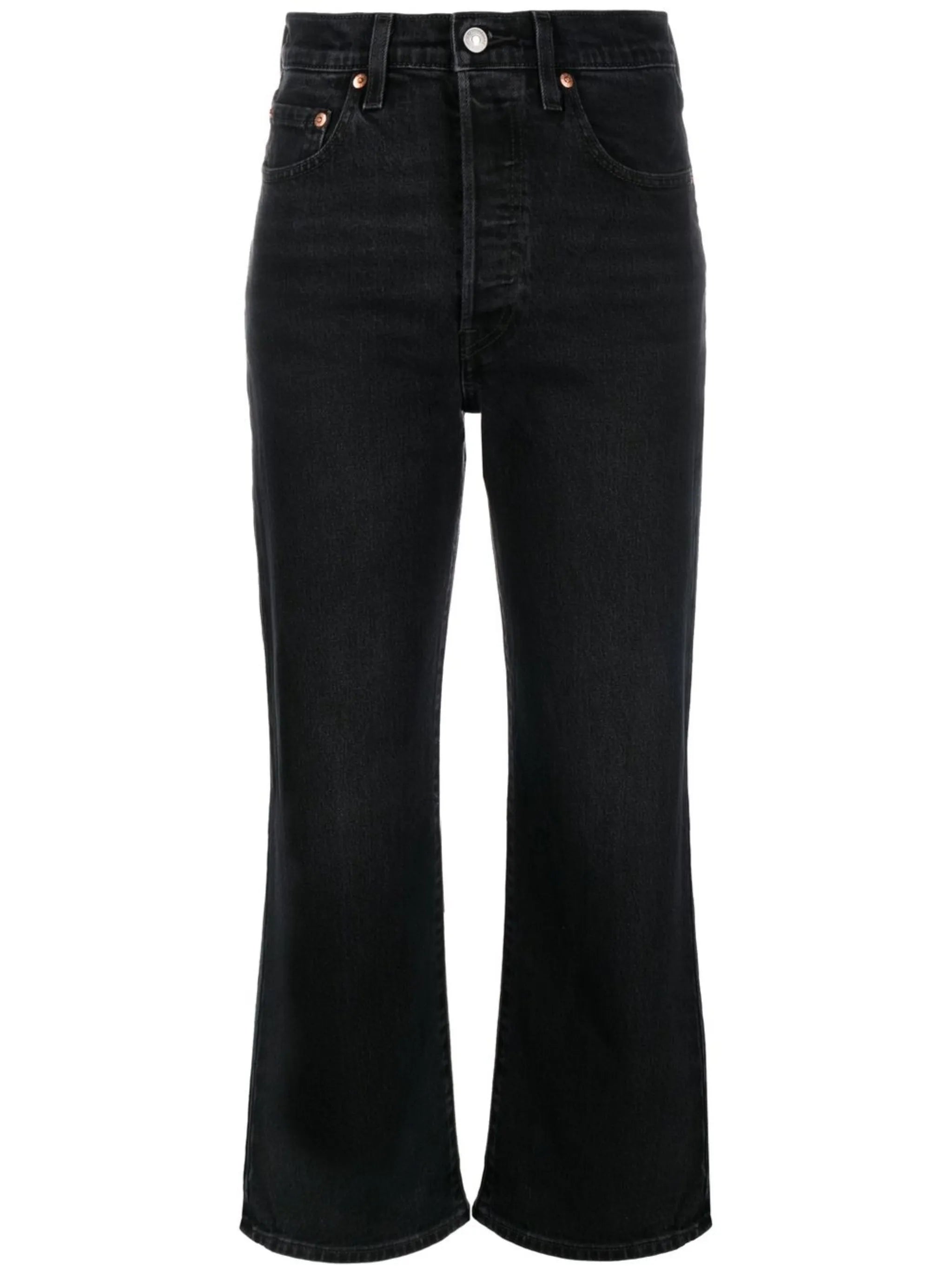 cropped flared-leg jeans