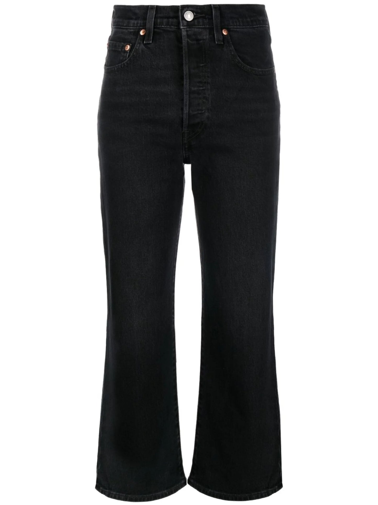 cropped flared-leg jeans