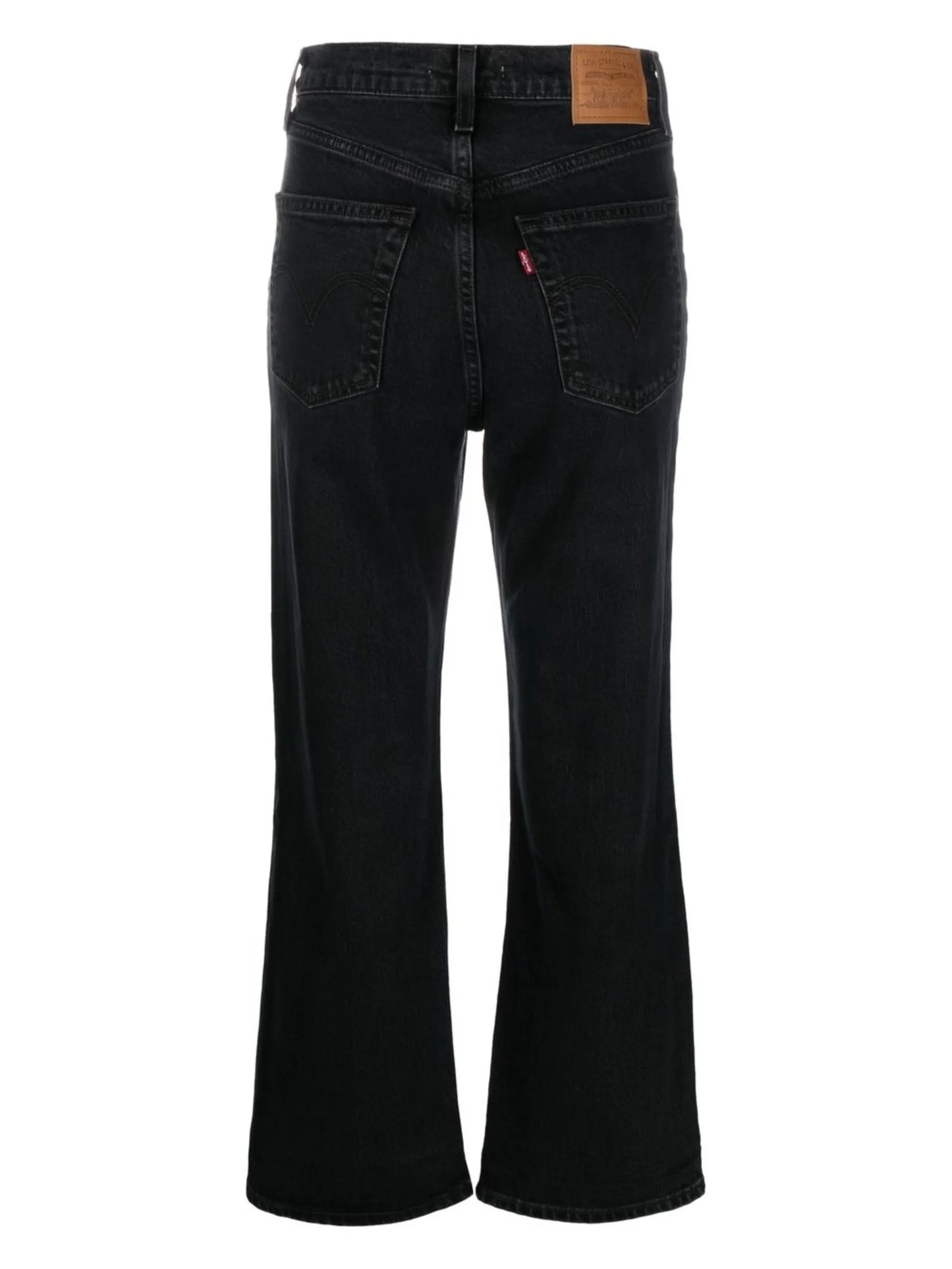 cropped flared-leg jeans