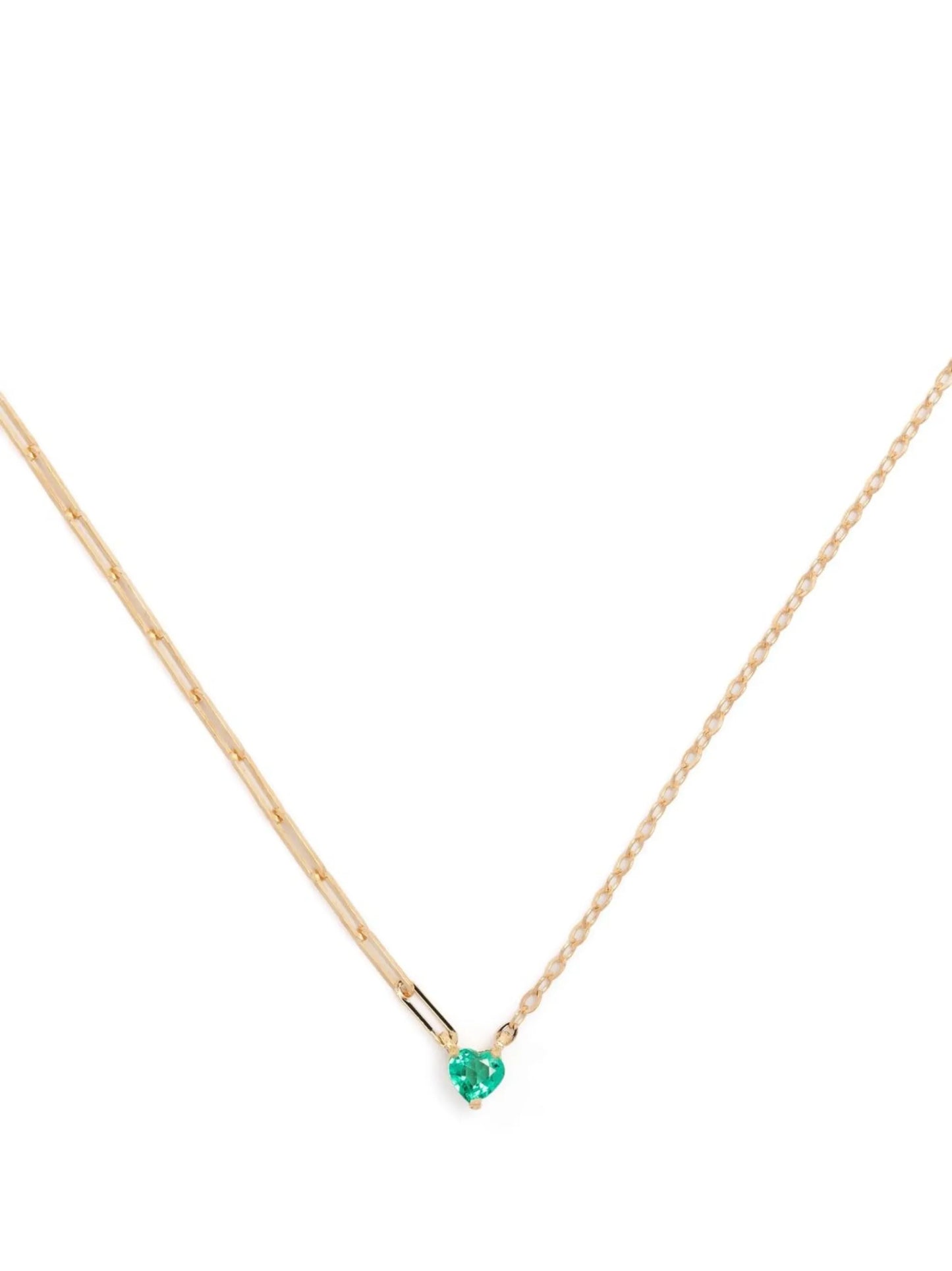 18kt yellow gold Collier emerald necklace