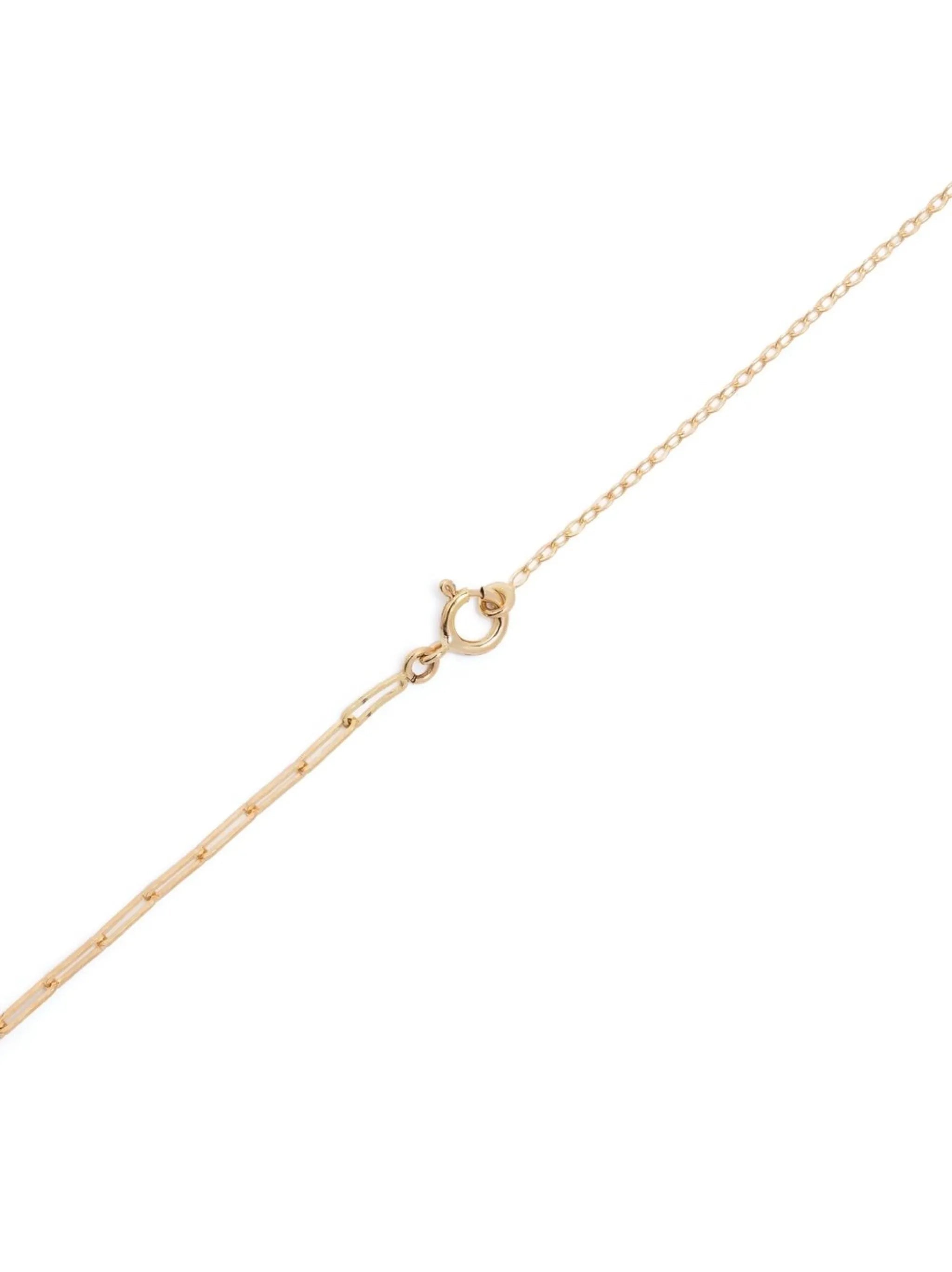 18kt yellow gold Collier emerald necklace