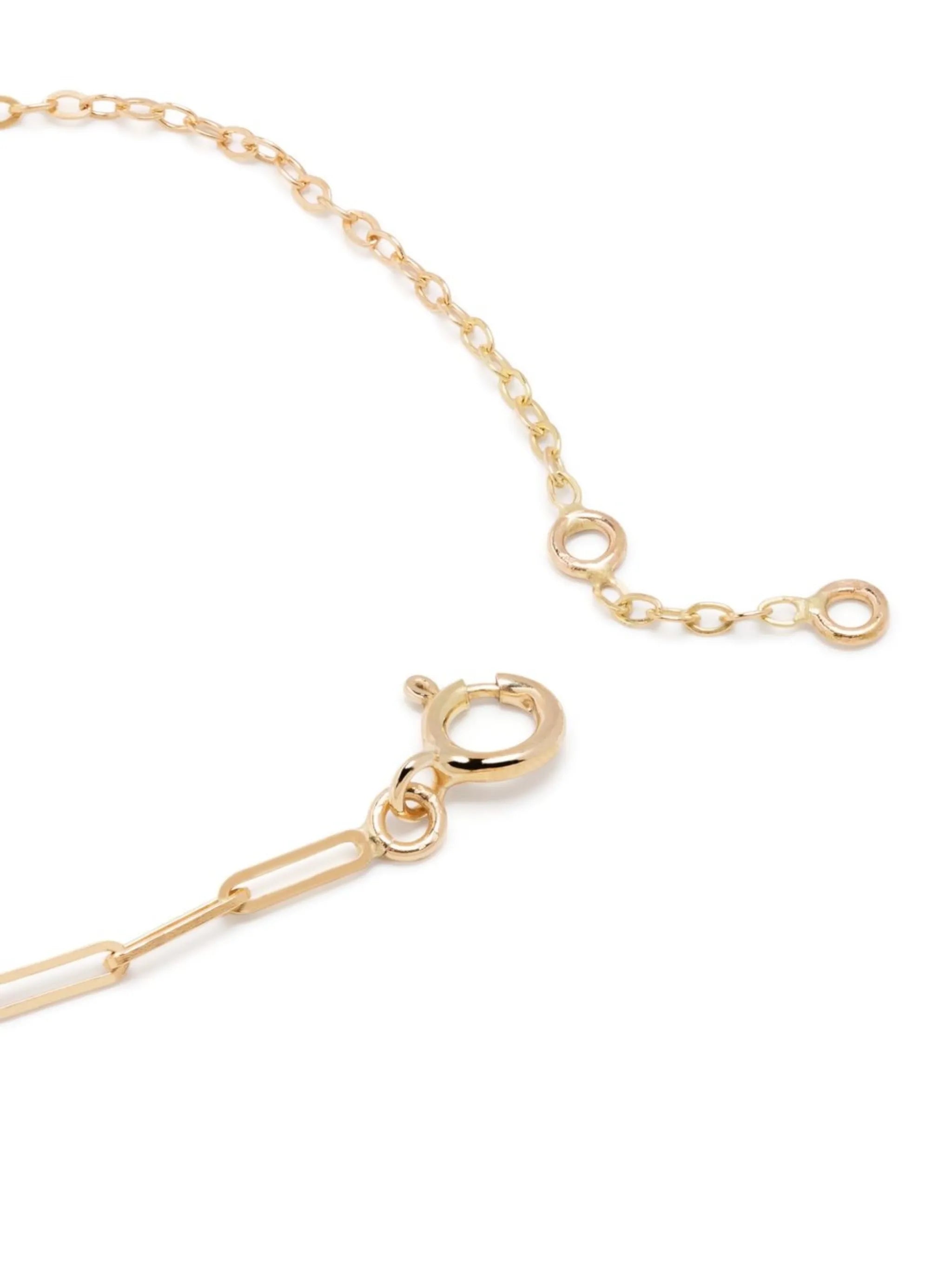 18kt yellow gold Solitaire Coeur emerald bracelet