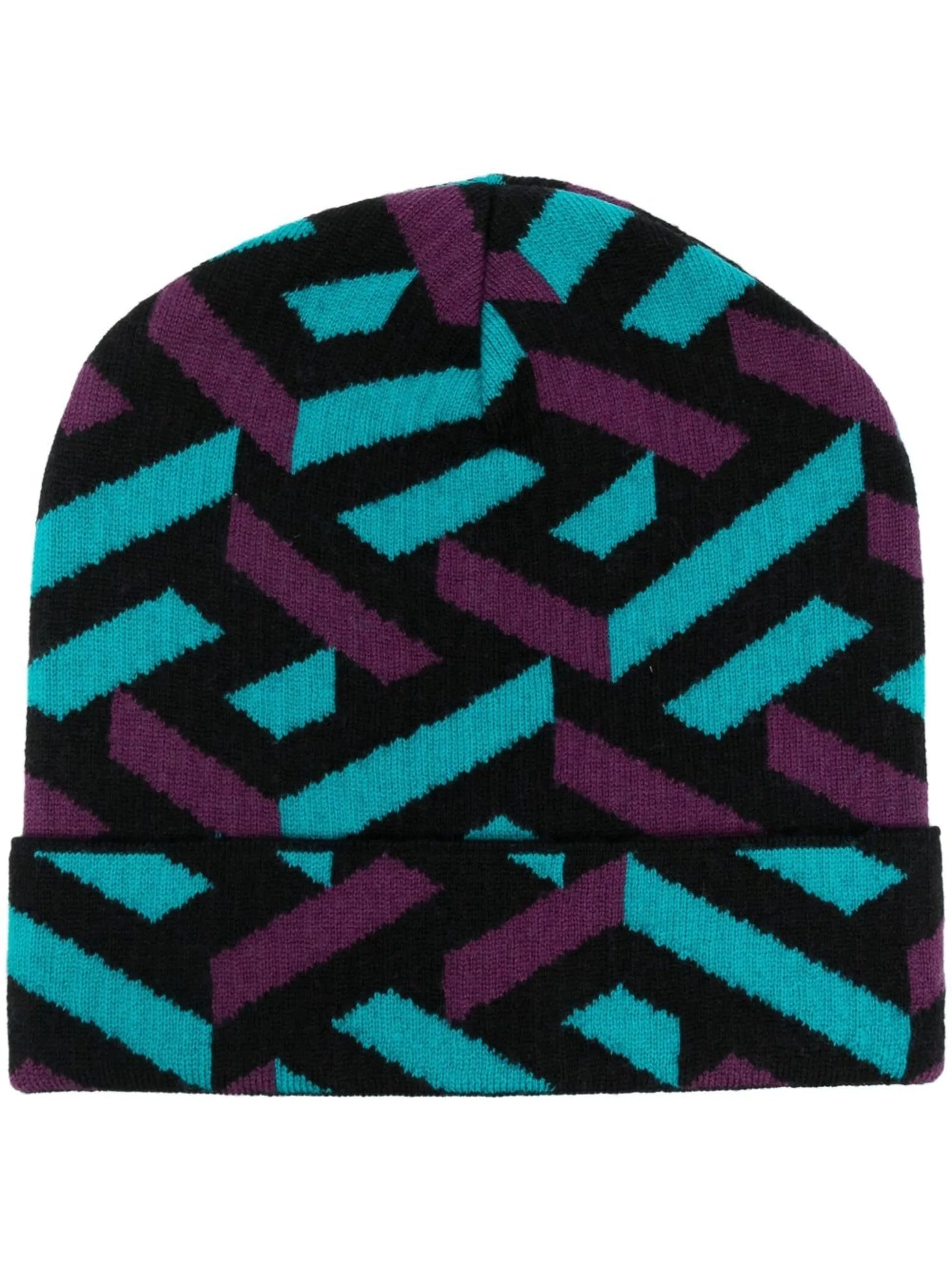 La Greca-pattern beanie