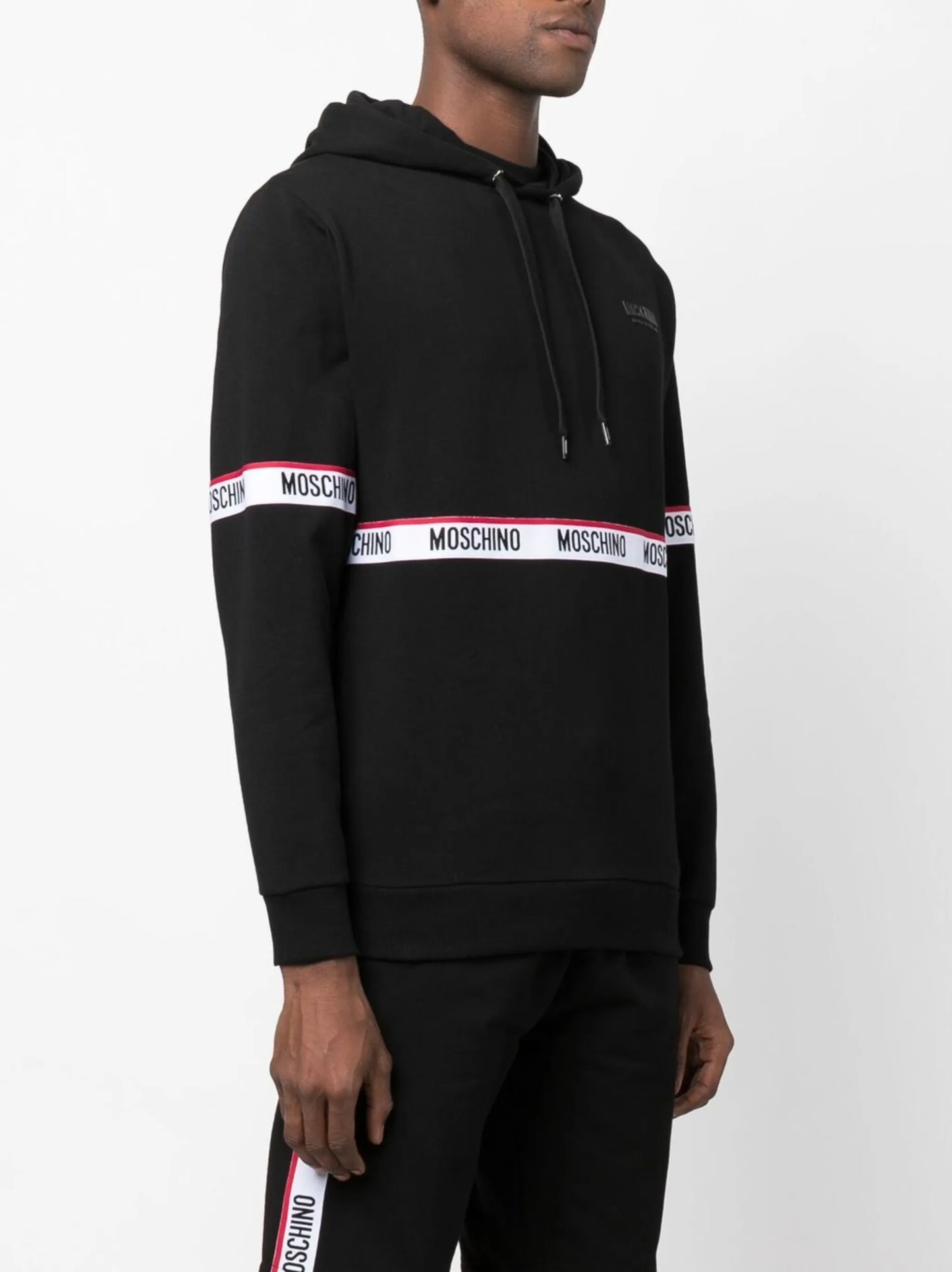 logo-tape hoodie