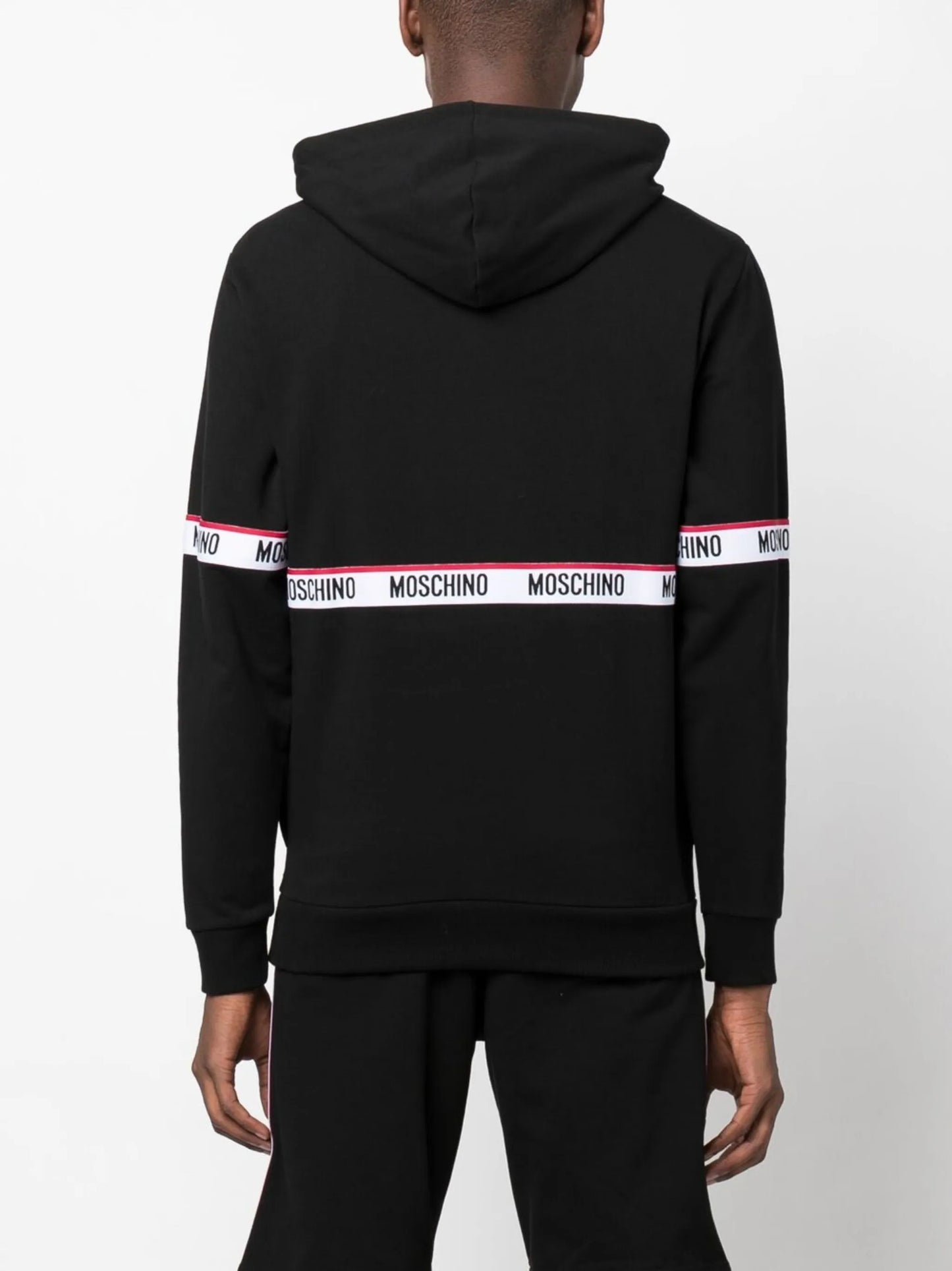 logo-tape hoodie