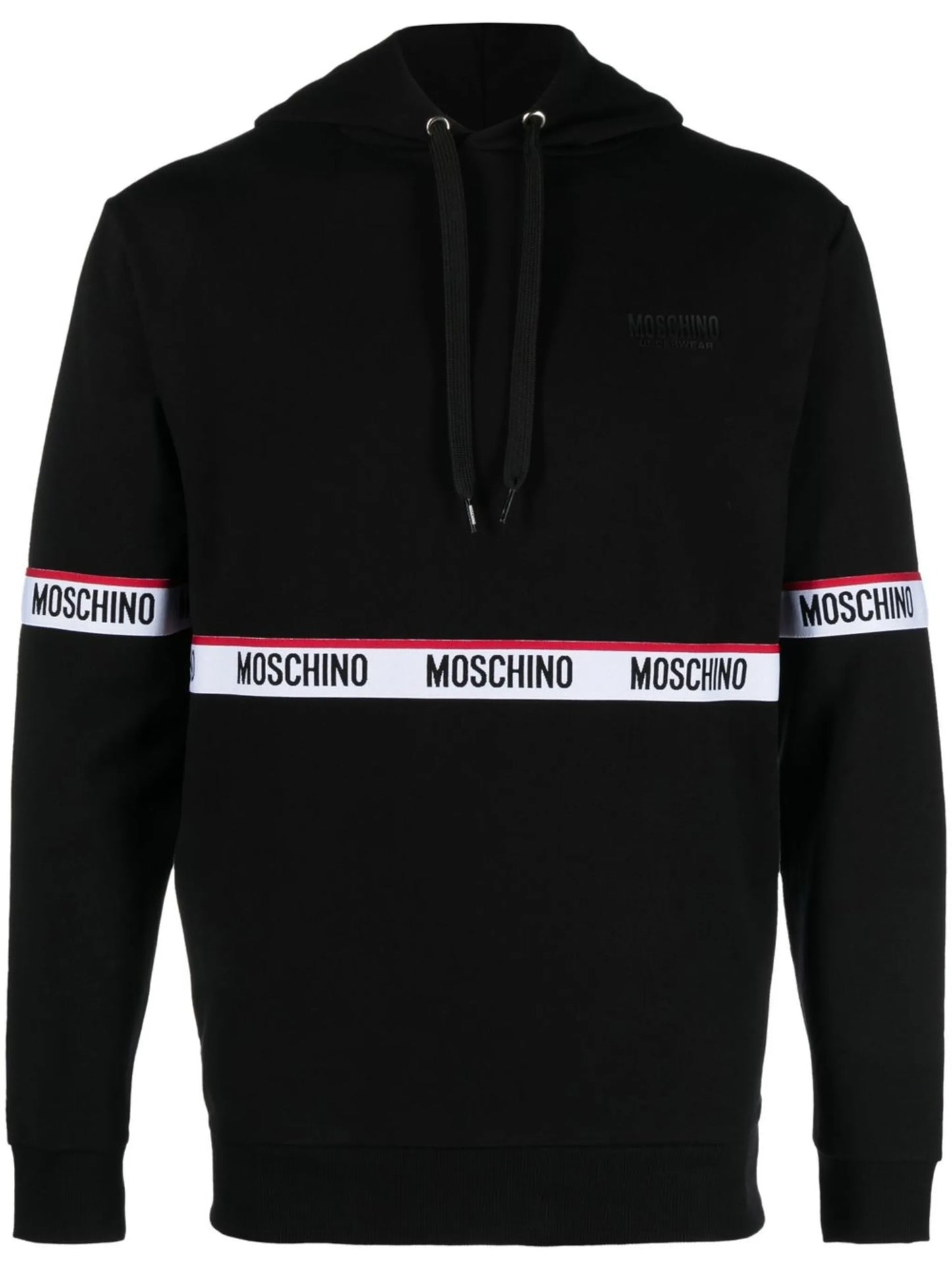 logo-tape hoodie