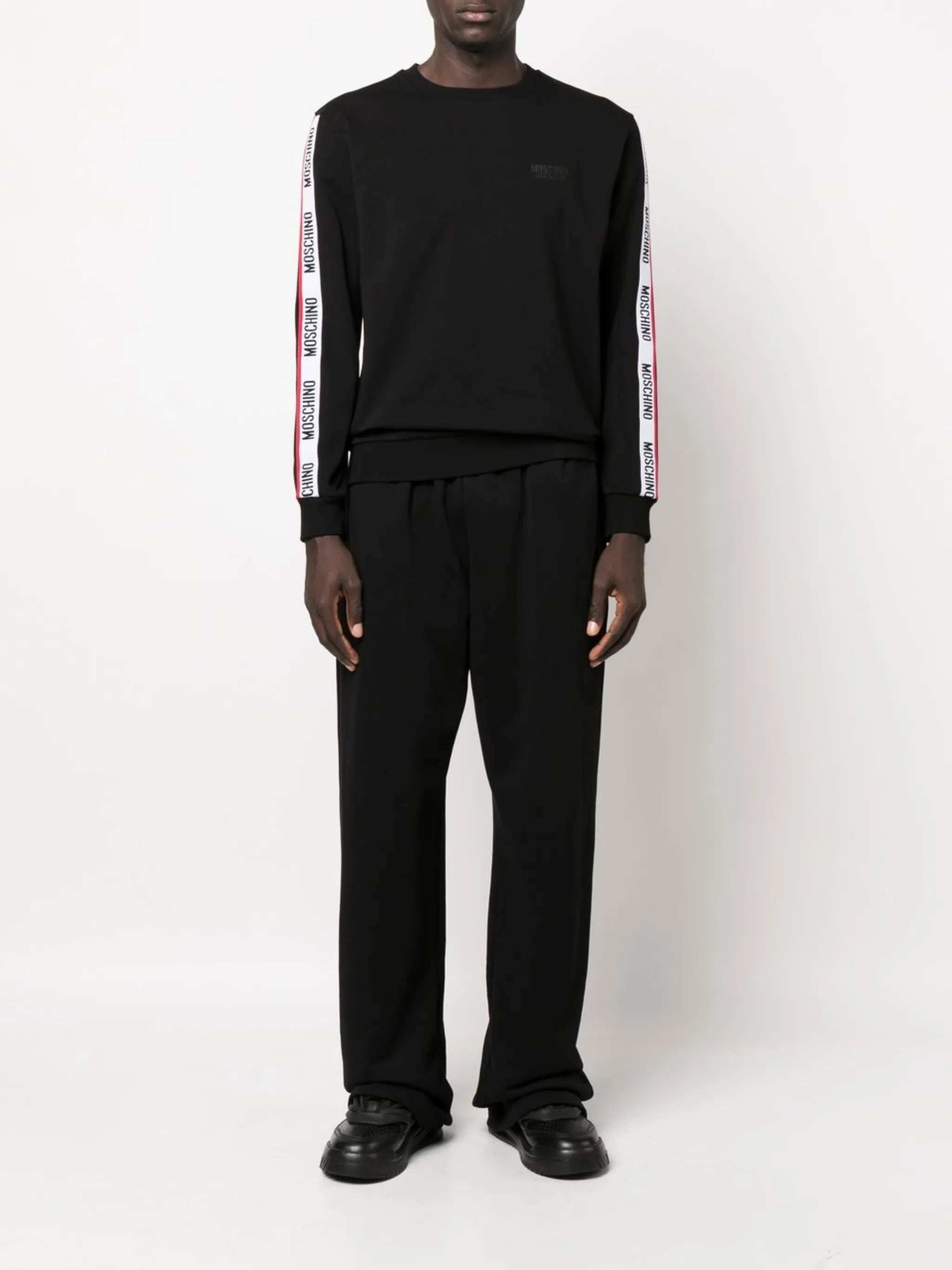logo-tape long-sleeve sweatshirt