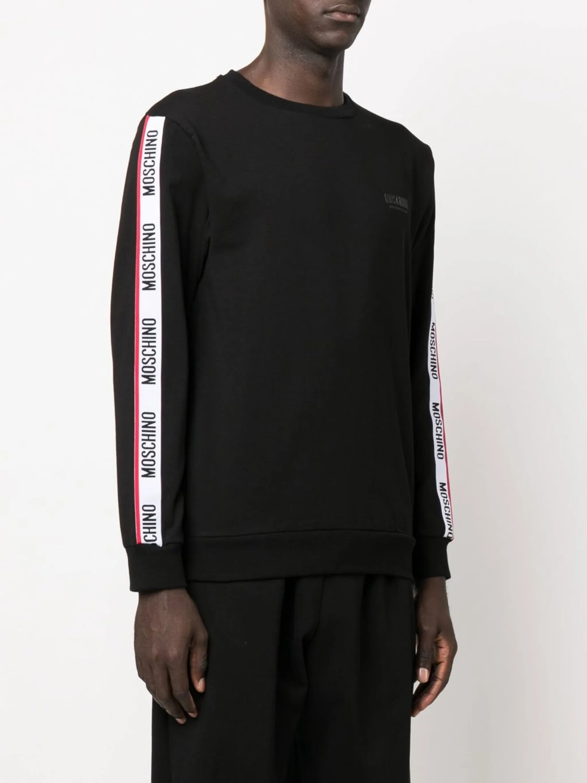 logo-tape long-sleeve sweatshirt