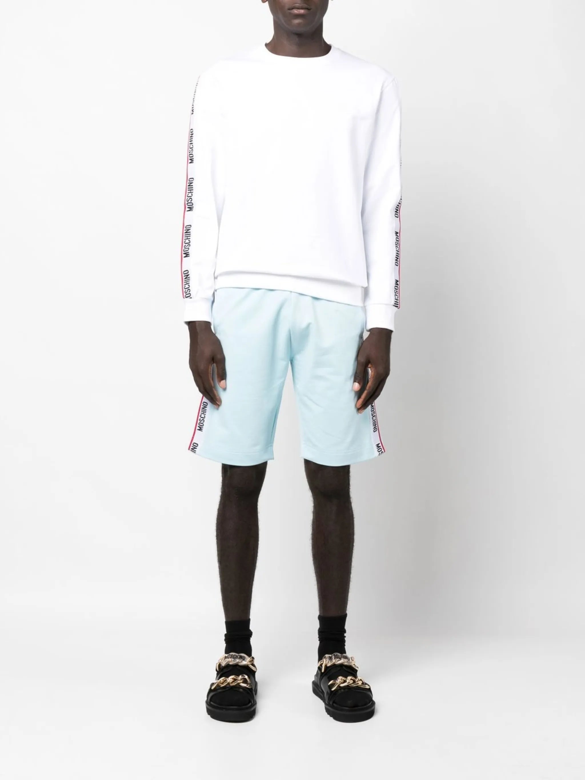 logo-tape track shorts