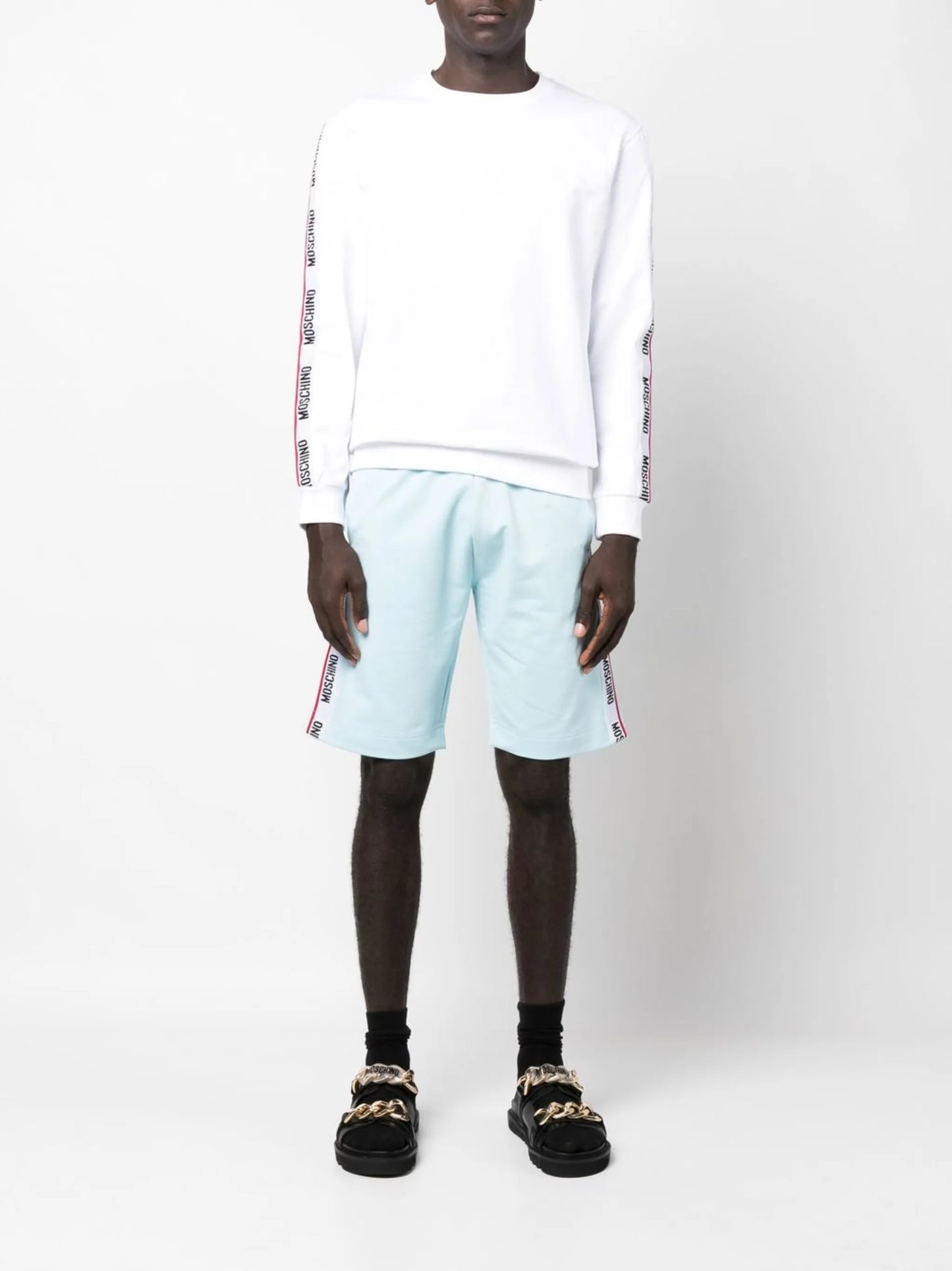 logo-tape track shorts