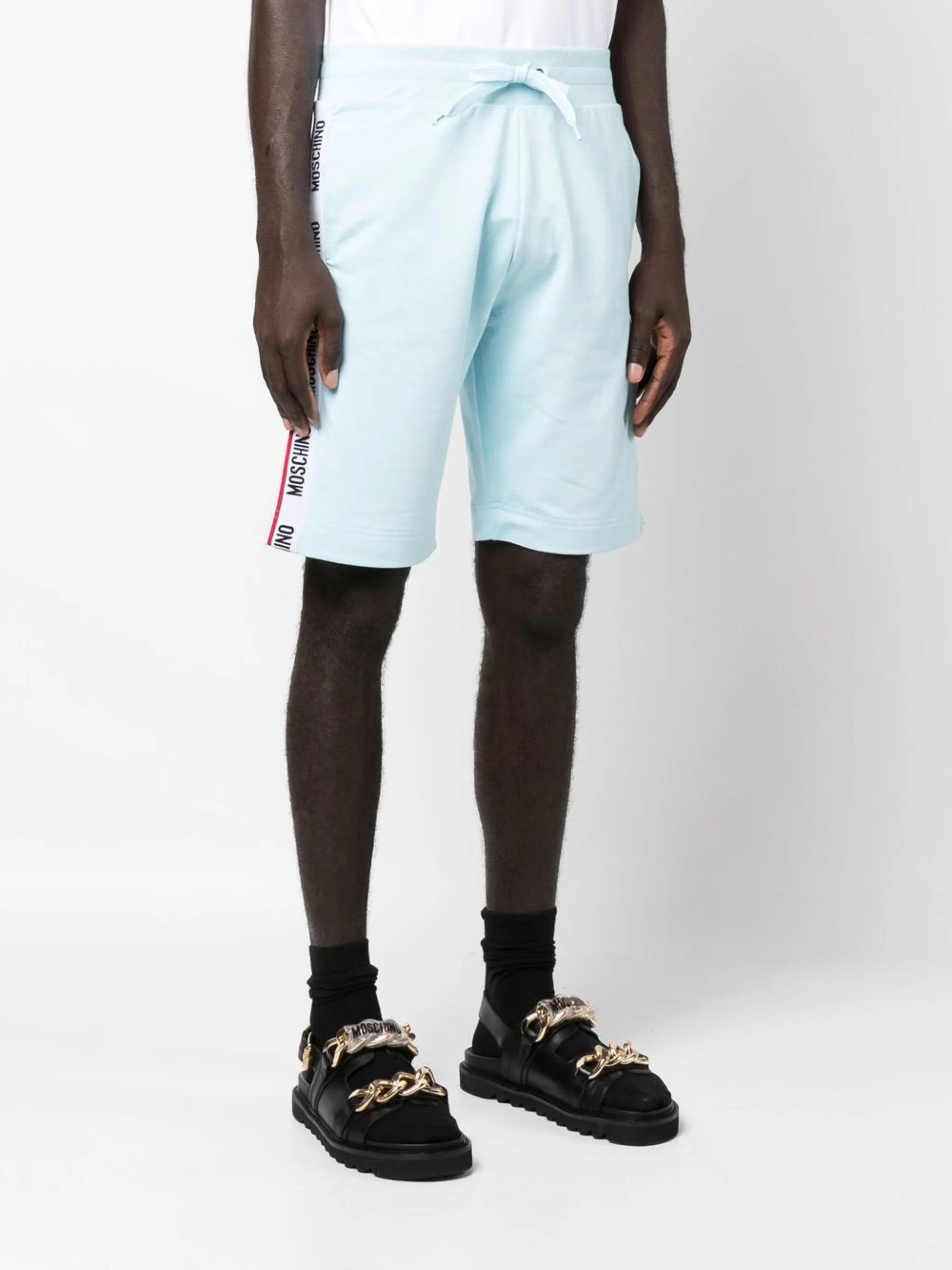 logo-tape track shorts