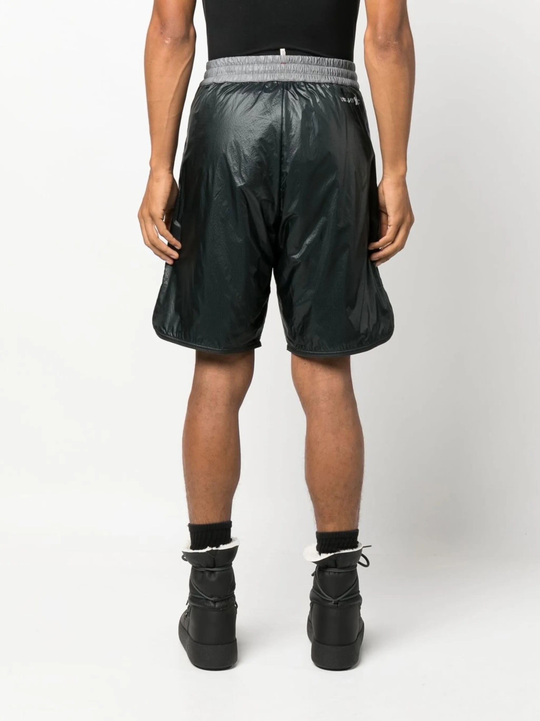 patchwork track shorts
