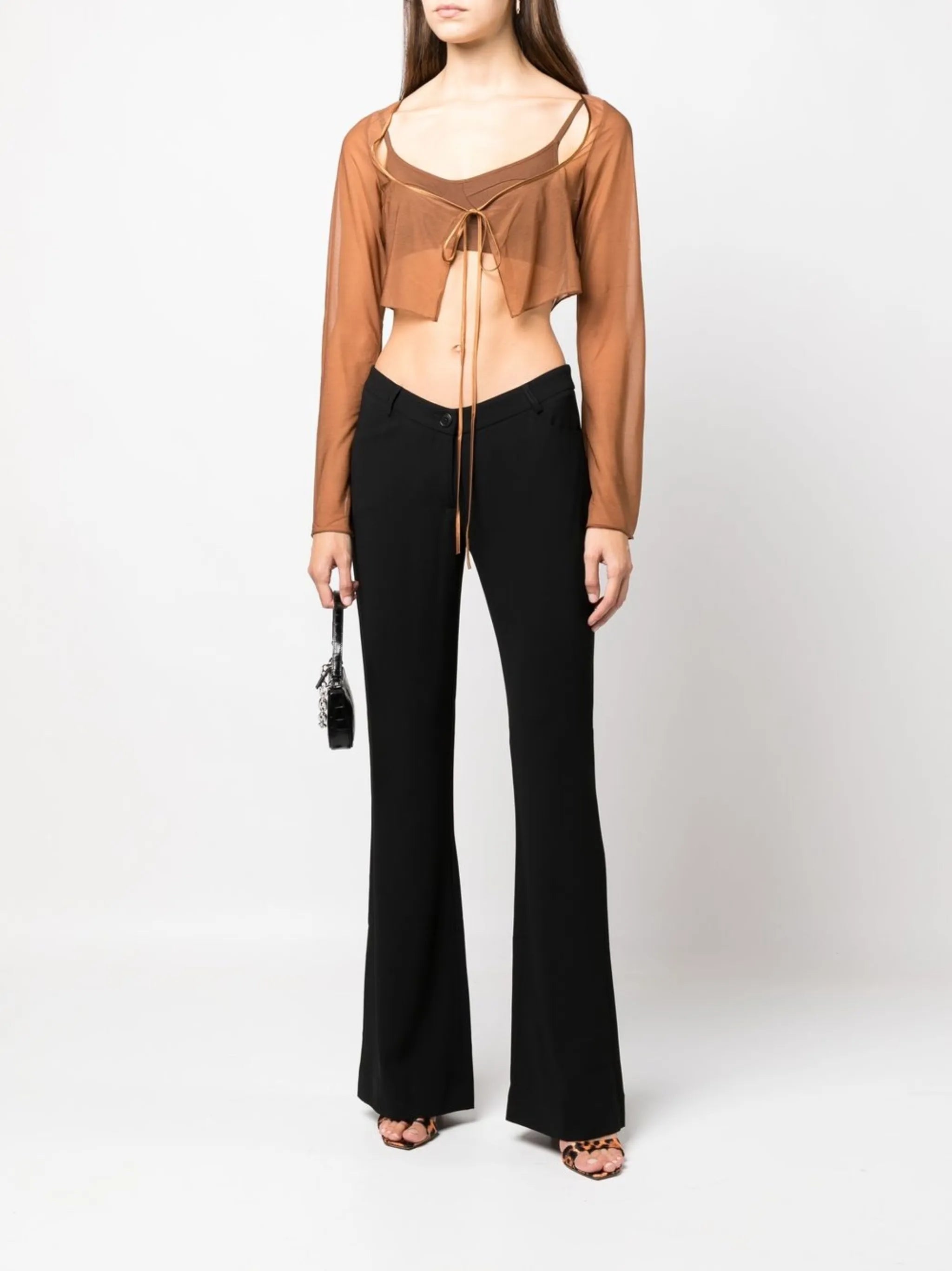 Cowboy wide-leg trousers