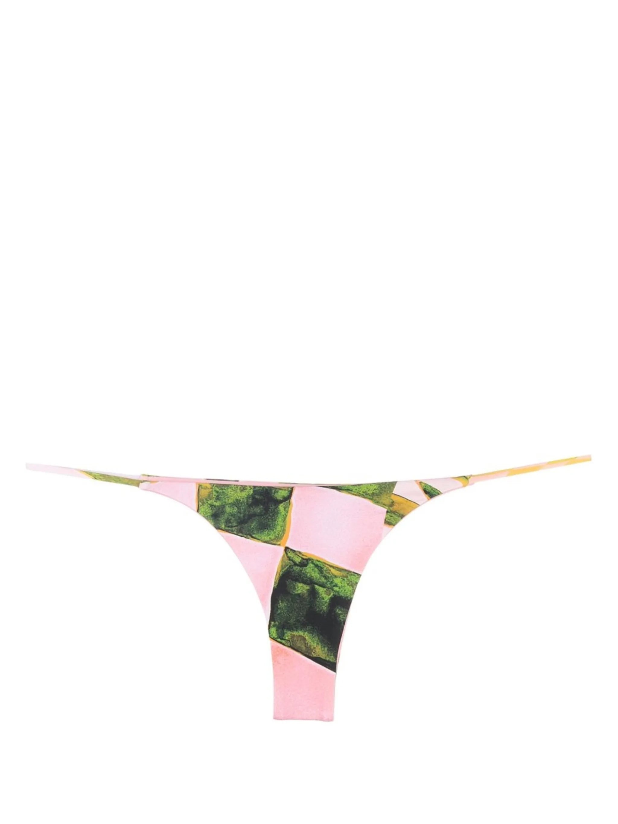 abstract-pattern bikini bottoms