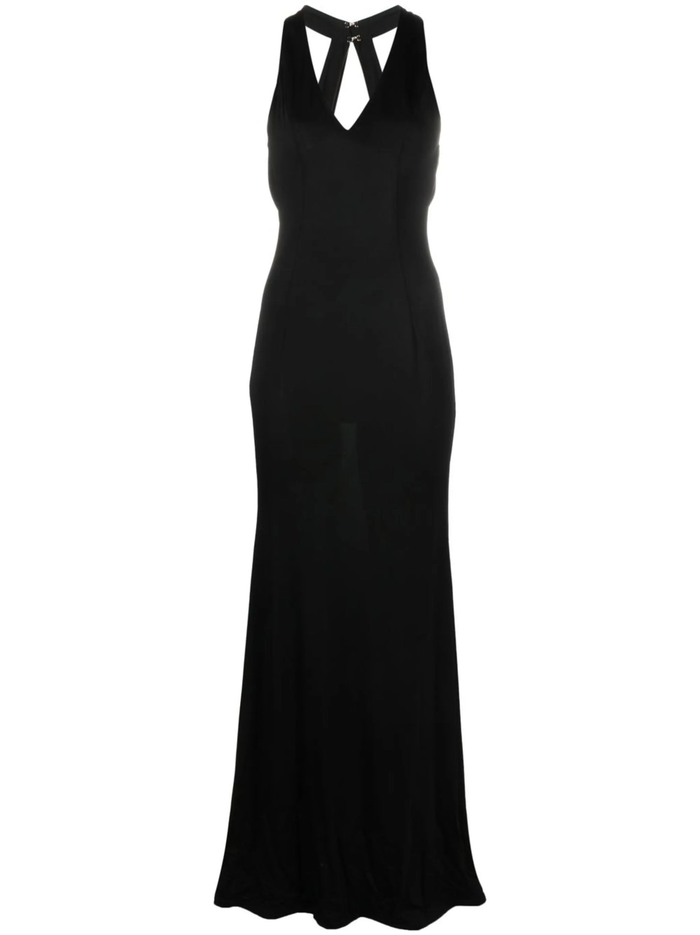 Black High Sea Open Back Maxi Dress