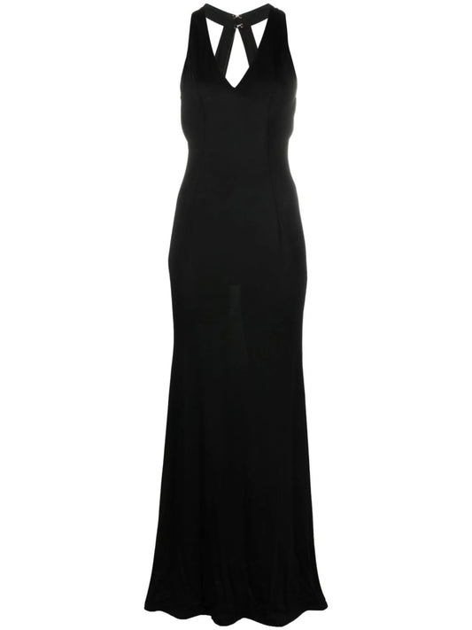 Black High Sea Open Back Maxi Dress