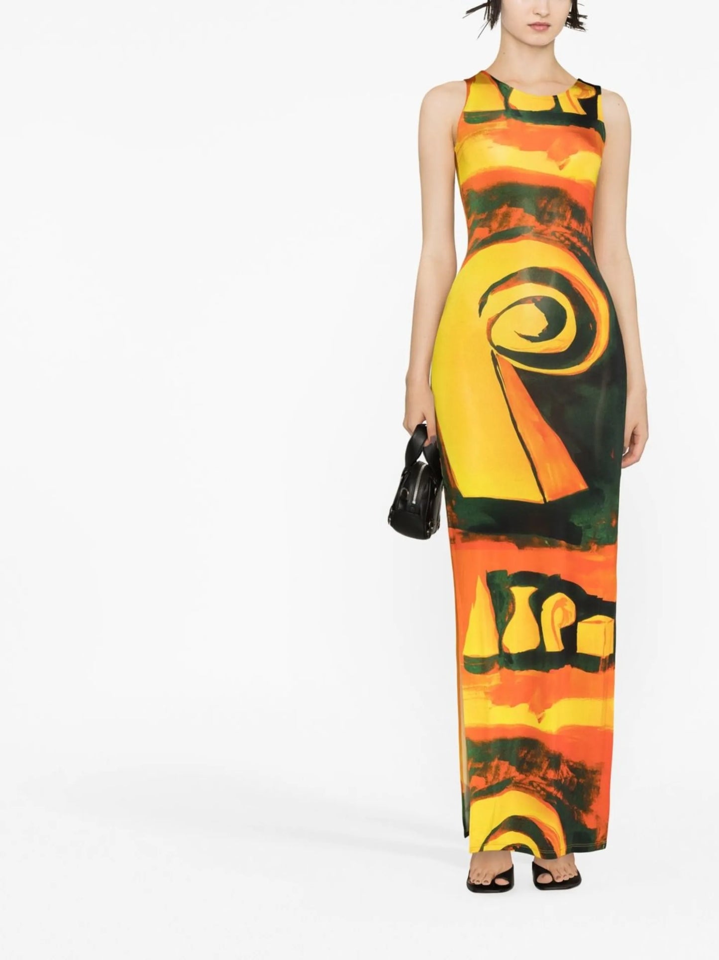 Sea Breeze-print maxi dress