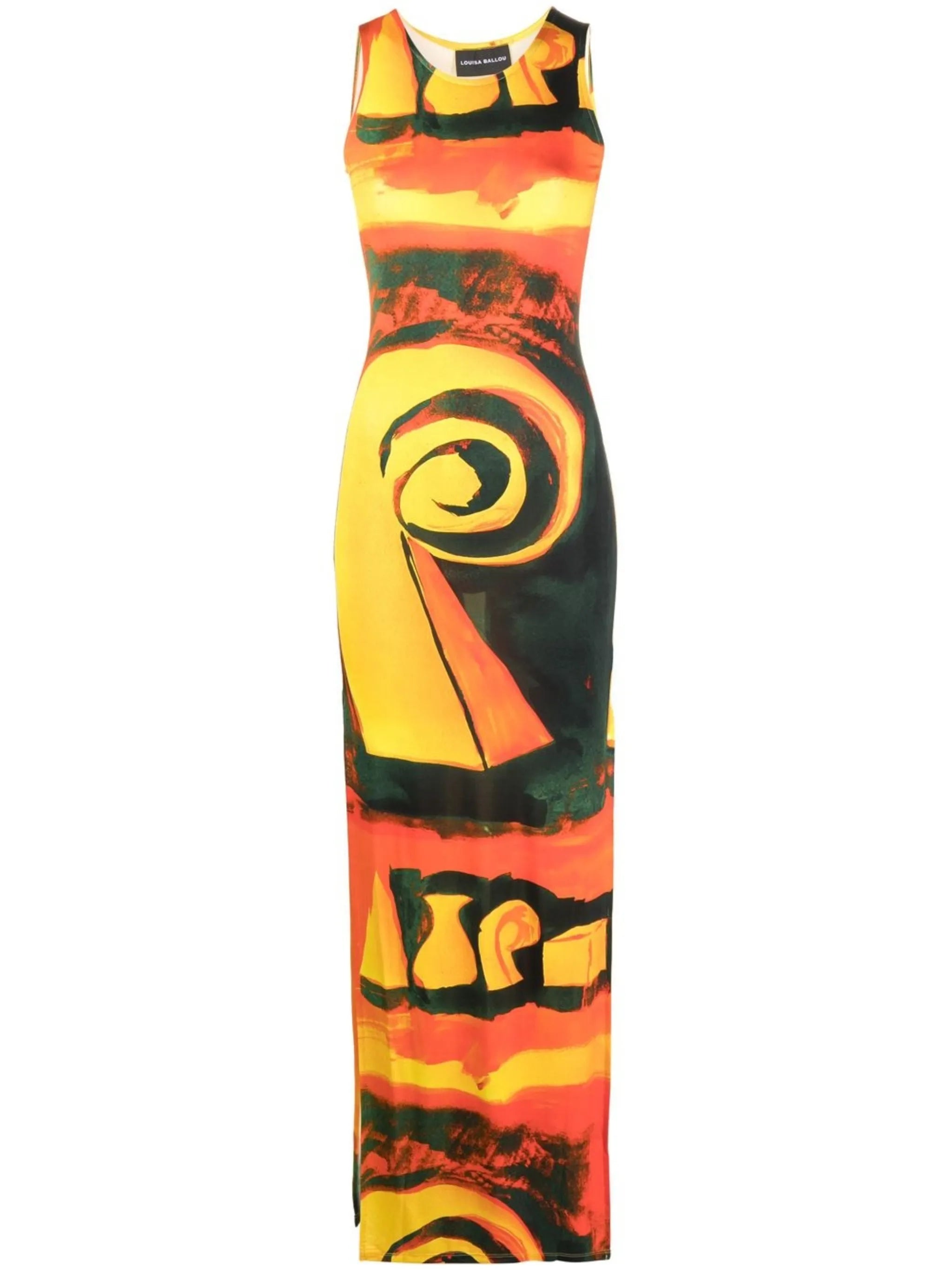 Sea Breeze-print maxi dress