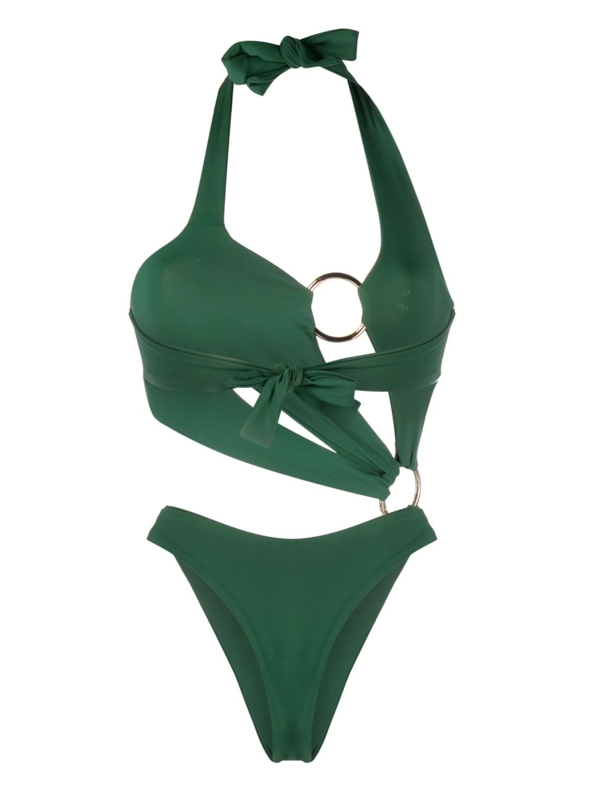 ring front cut-out swimsuit