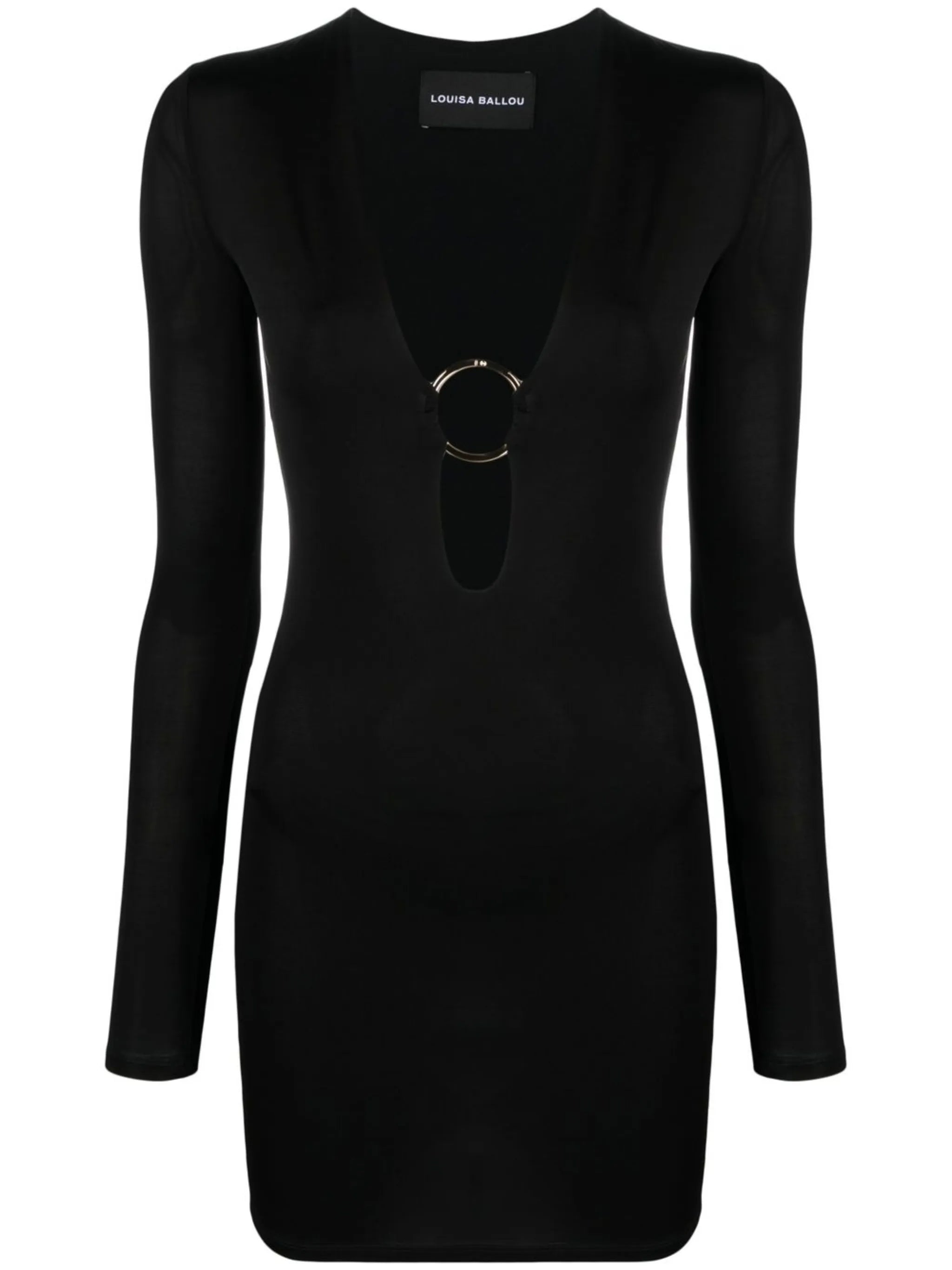 Helios plunge minidress