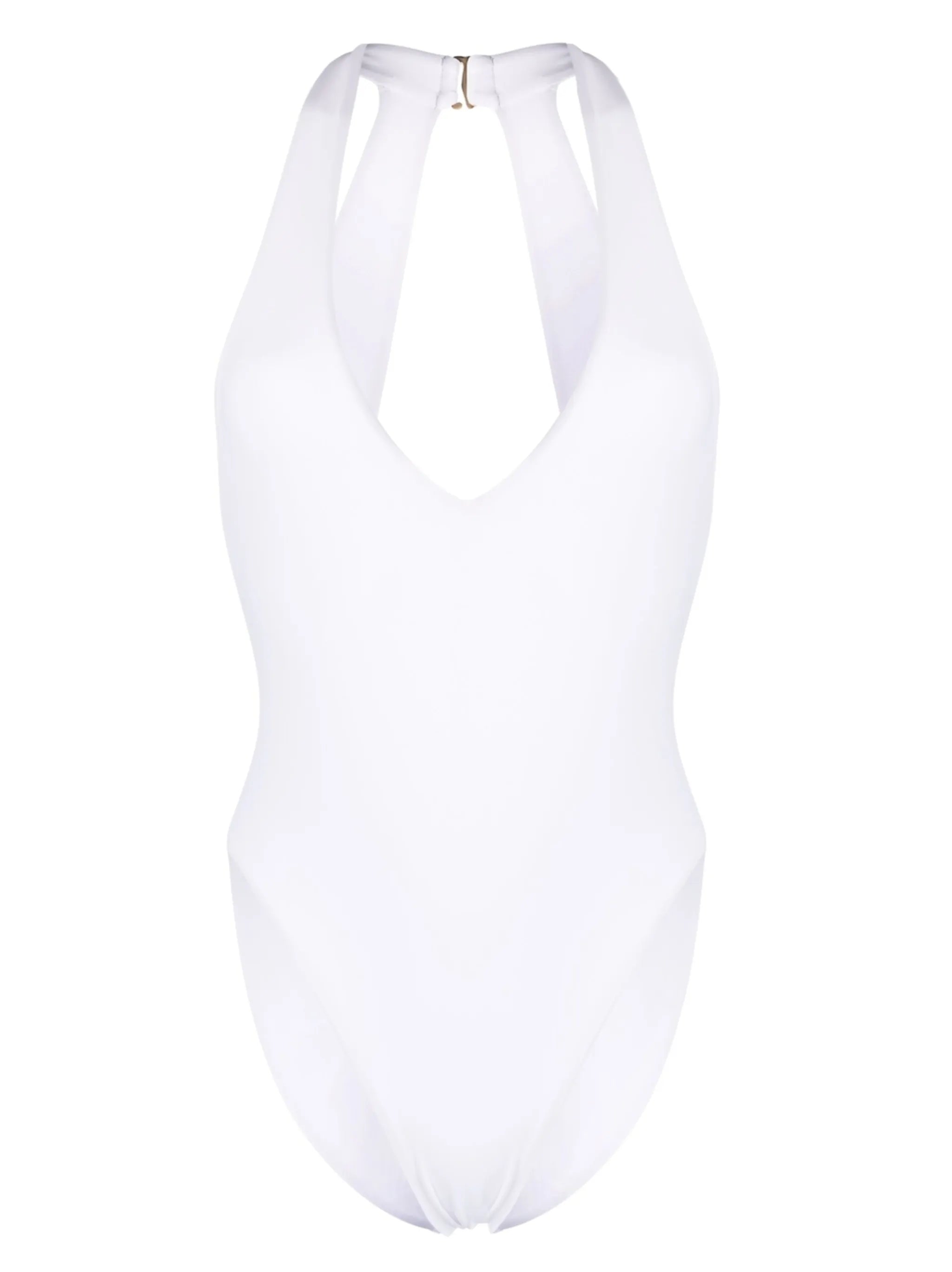 halter-neck one-piece swimsuit