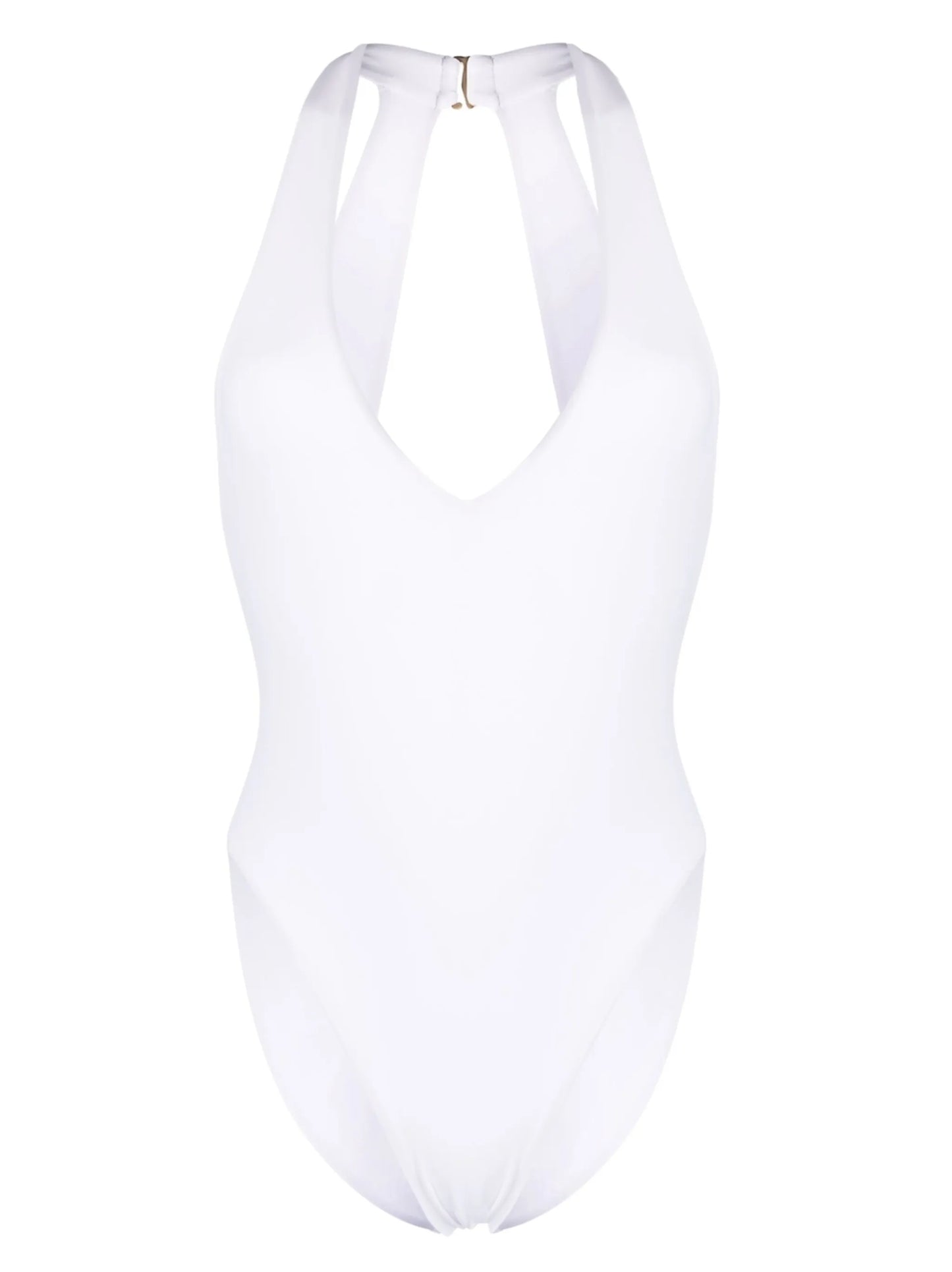 halter-neck one-piece swimsuit