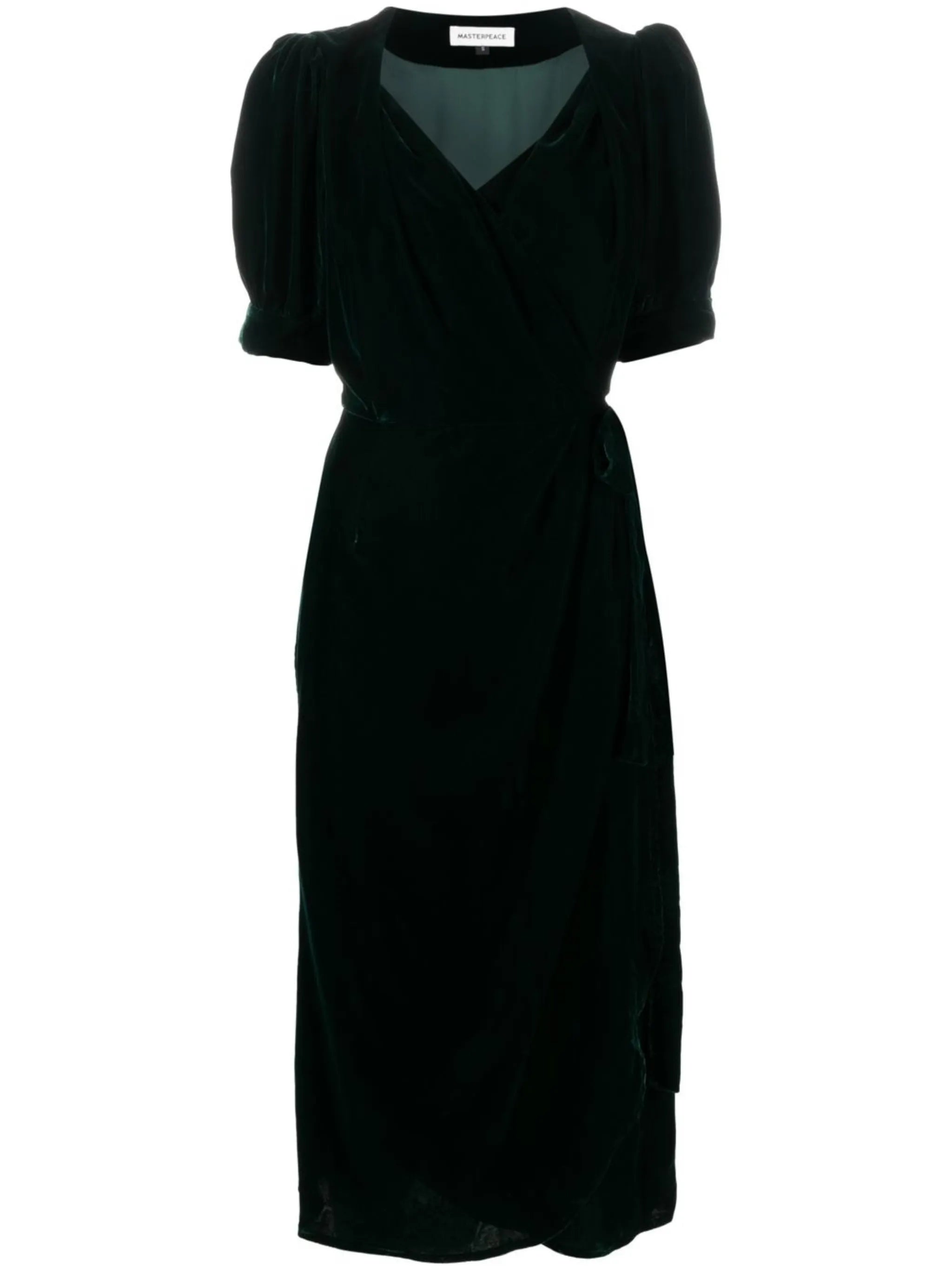 velvet wrap dress